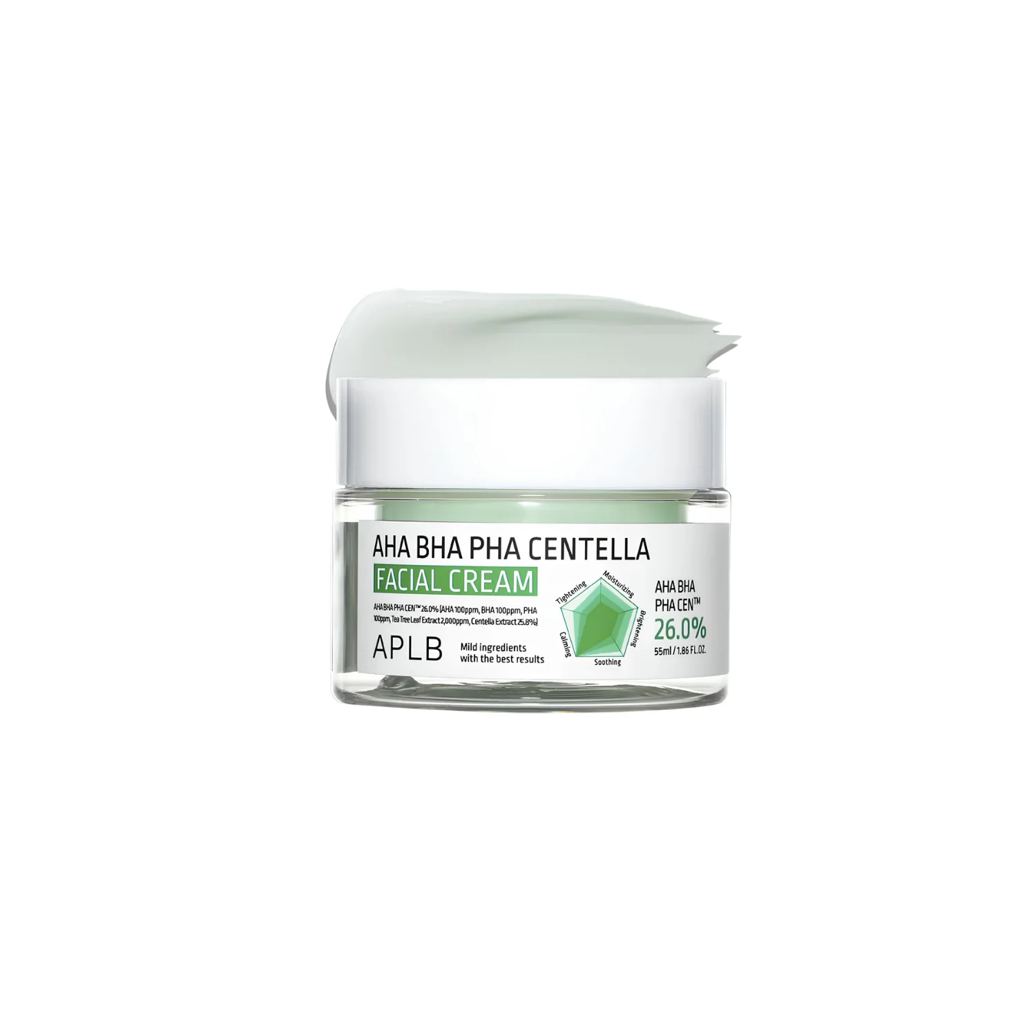 AHA BHA PHA Centella Facial Cream 55ml