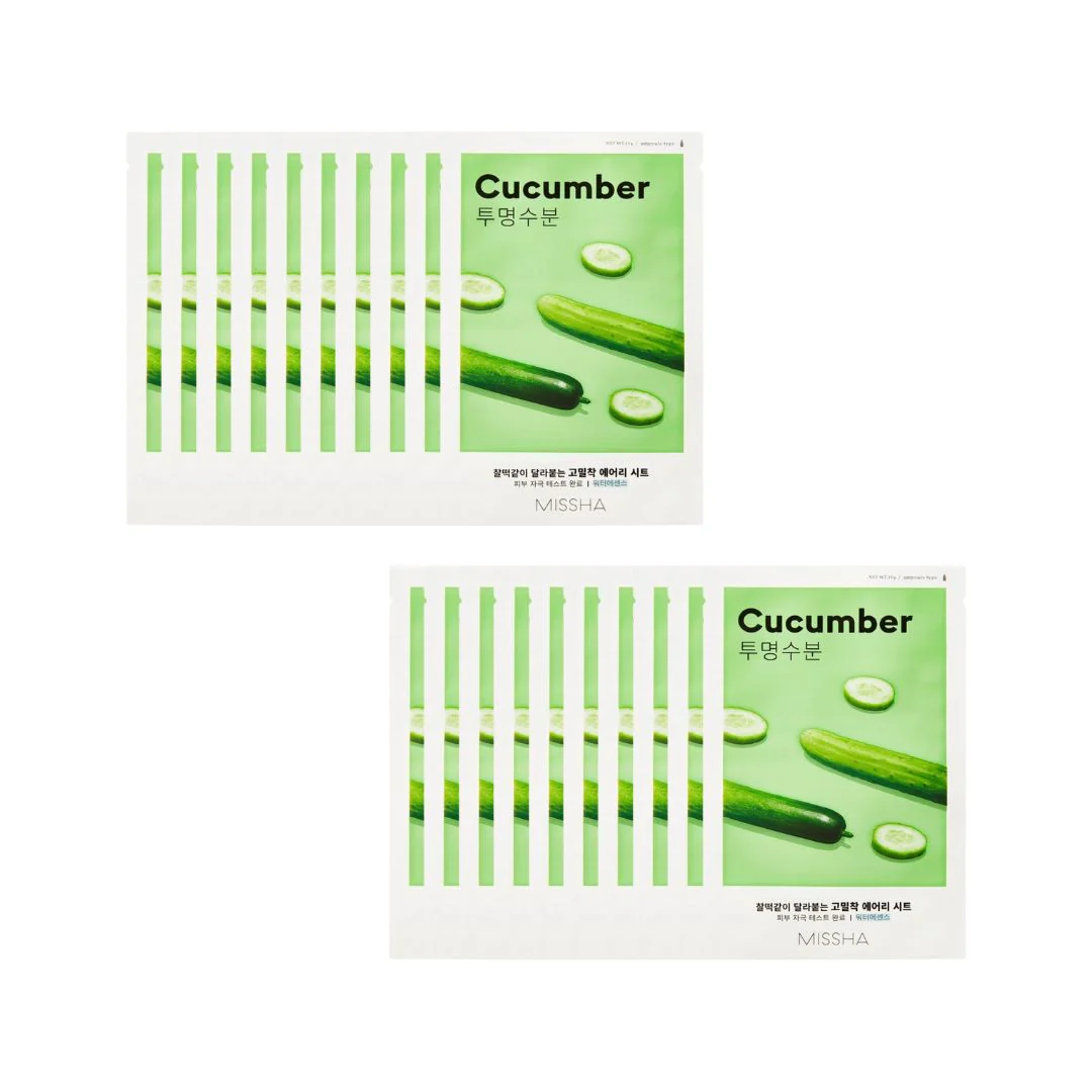 Airy Fit Sheet Mask [Cucumber] 20pcs