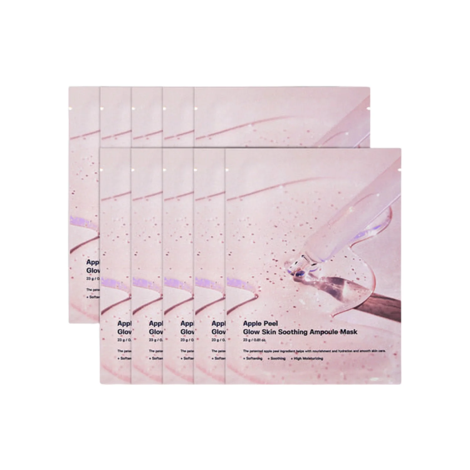 Apple Peel Glow Skin Soothing Ampoule Mask Box [10pcs]