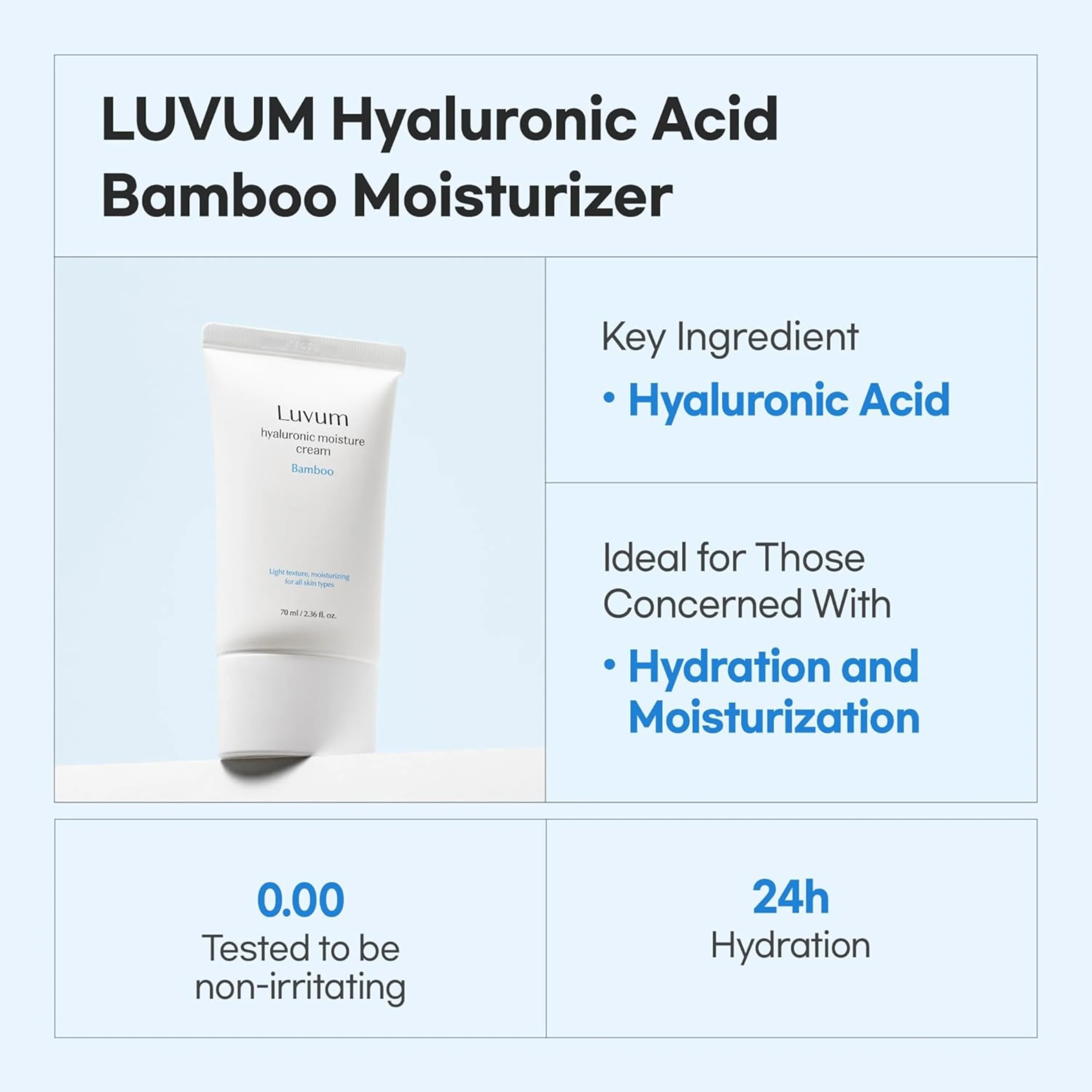 Bamboo Hyaluronic Moisture Cream 70Ml - Image 3
