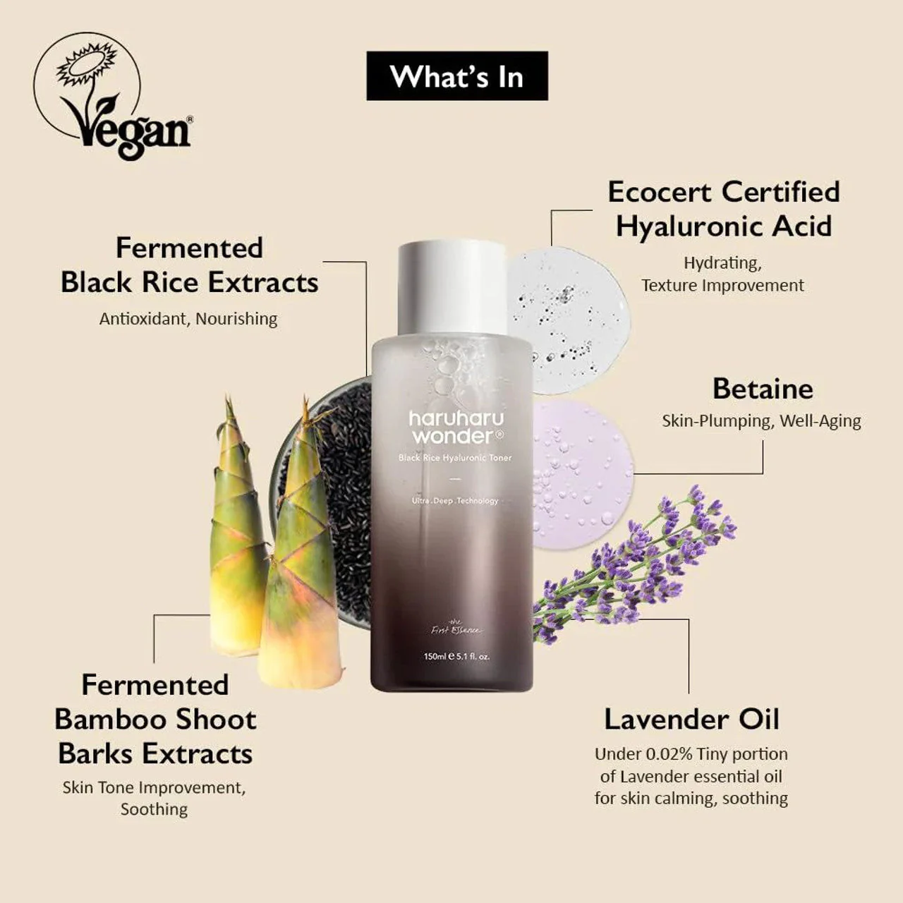 Black Rice Hyaluronic Toner 150ml - Image 2