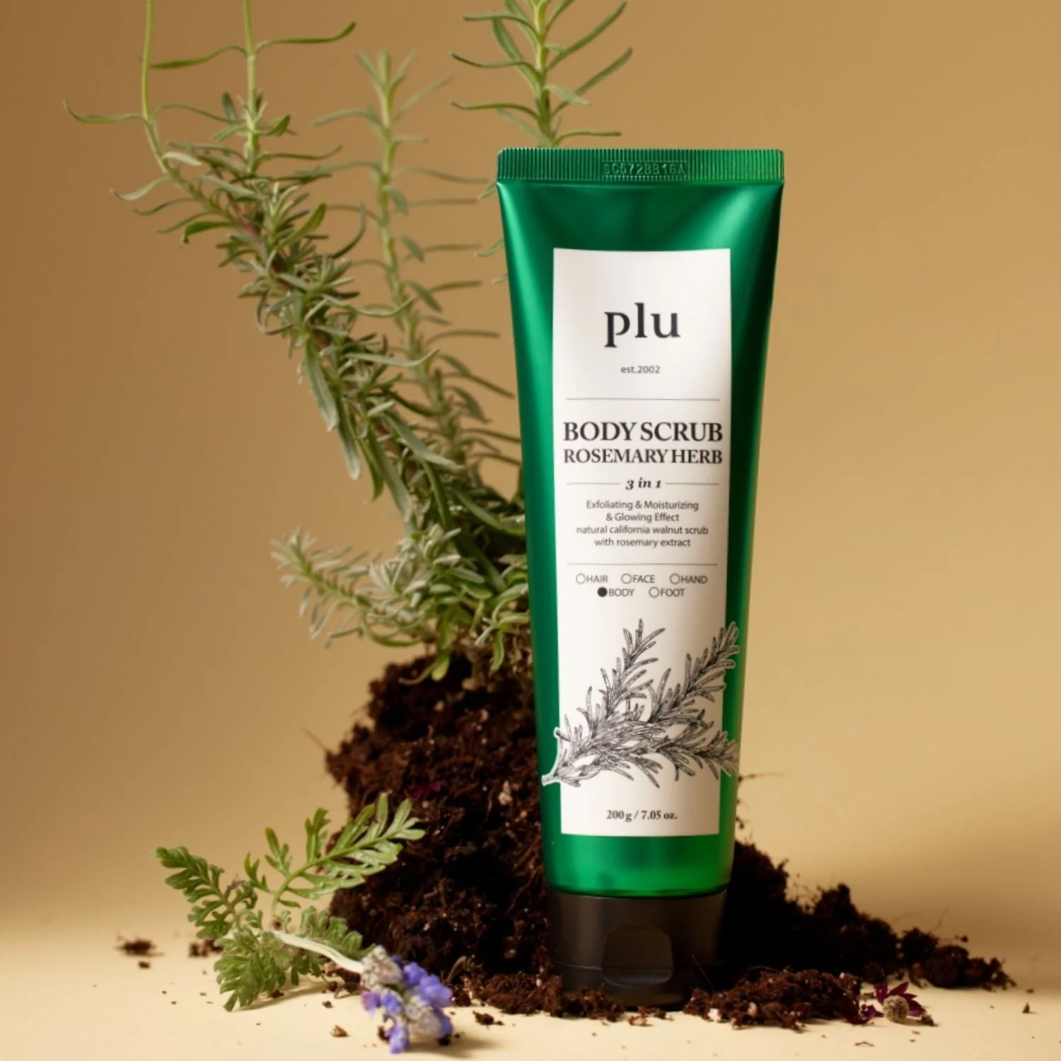 Body Scrub Rosemary Herb 200g - Image 2