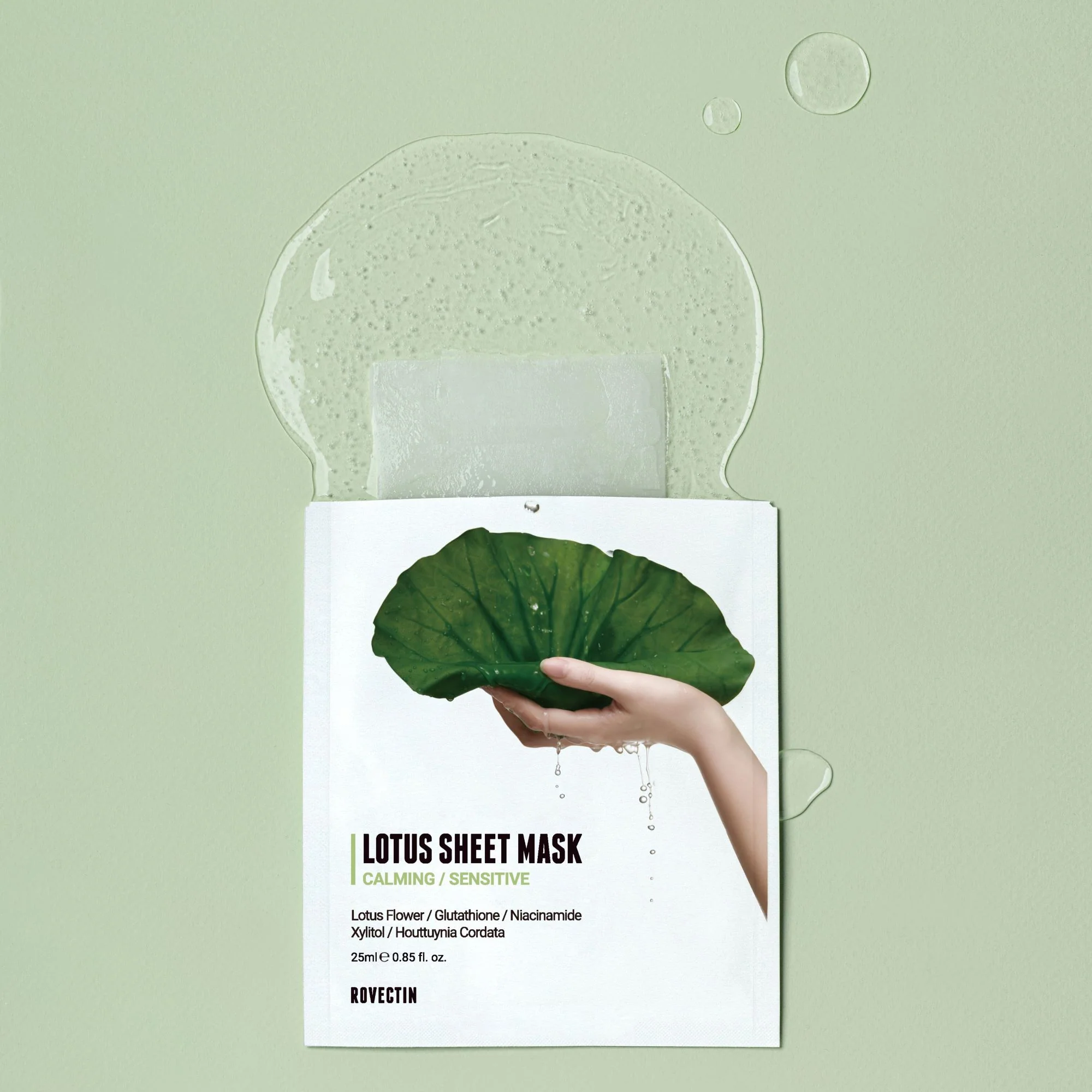 Calming Lotus Sheet Mask 5pcs/box - Image 4