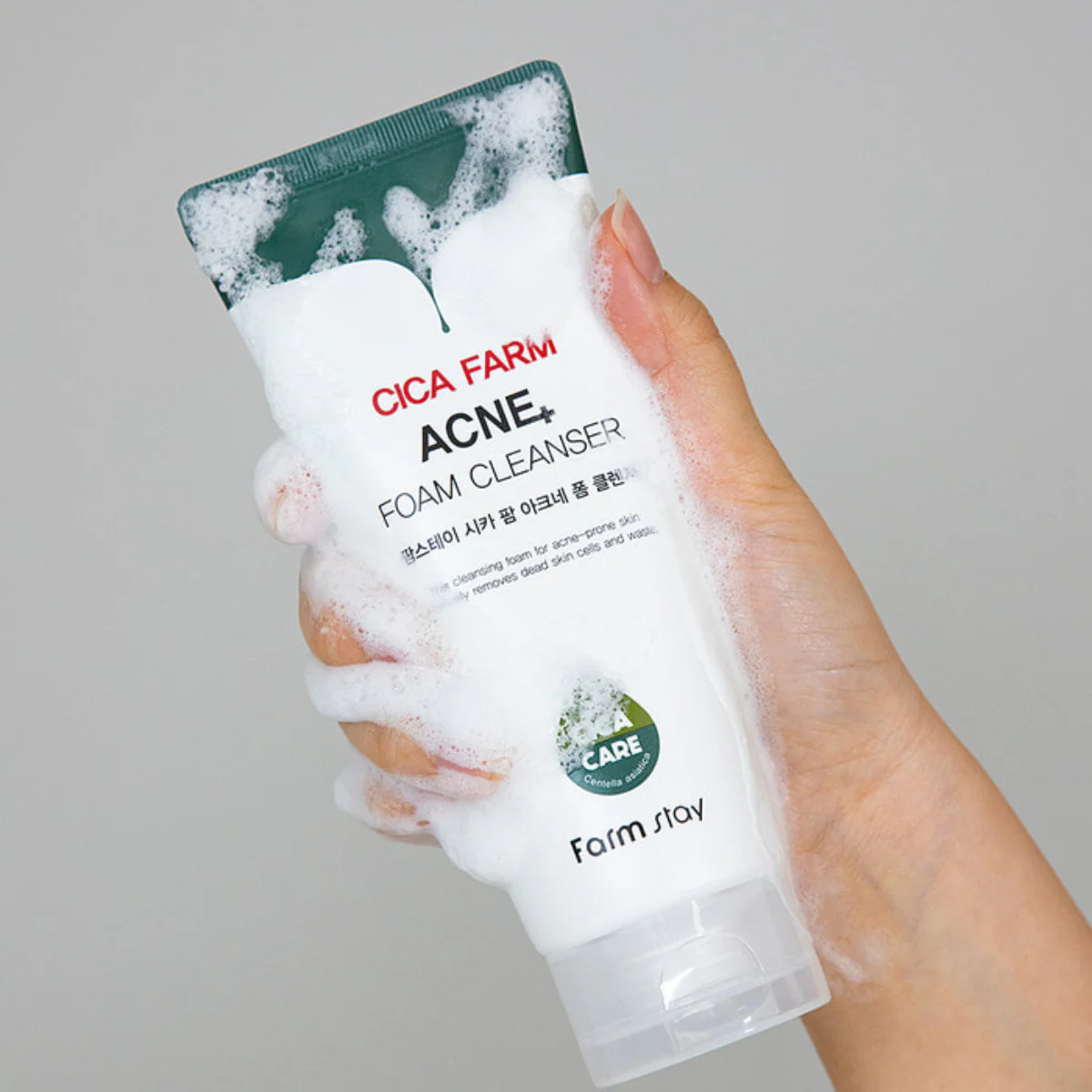 Cica Farm Acne Foam Cleanser [180ml] - Image 3