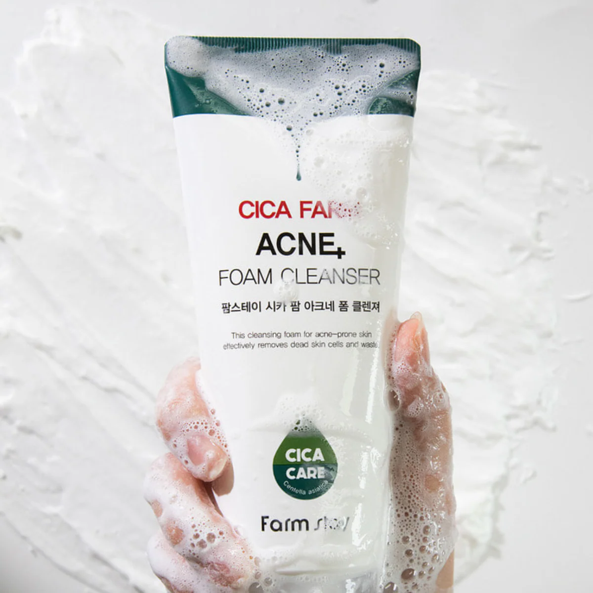 Cica Farm Acne Foam Cleanser [180ml] - Image 4