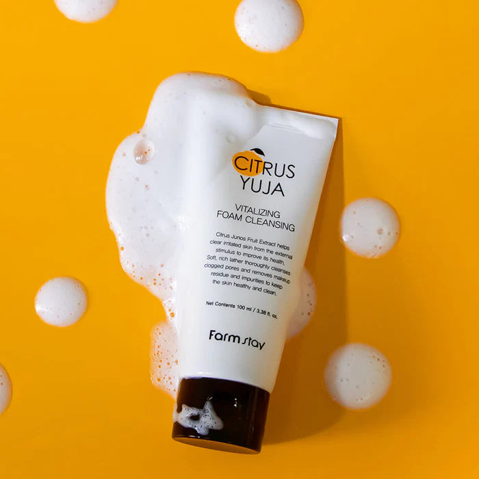 Citrus Yuja Vitalizing Foam Cleanser [100ml] - Image 3