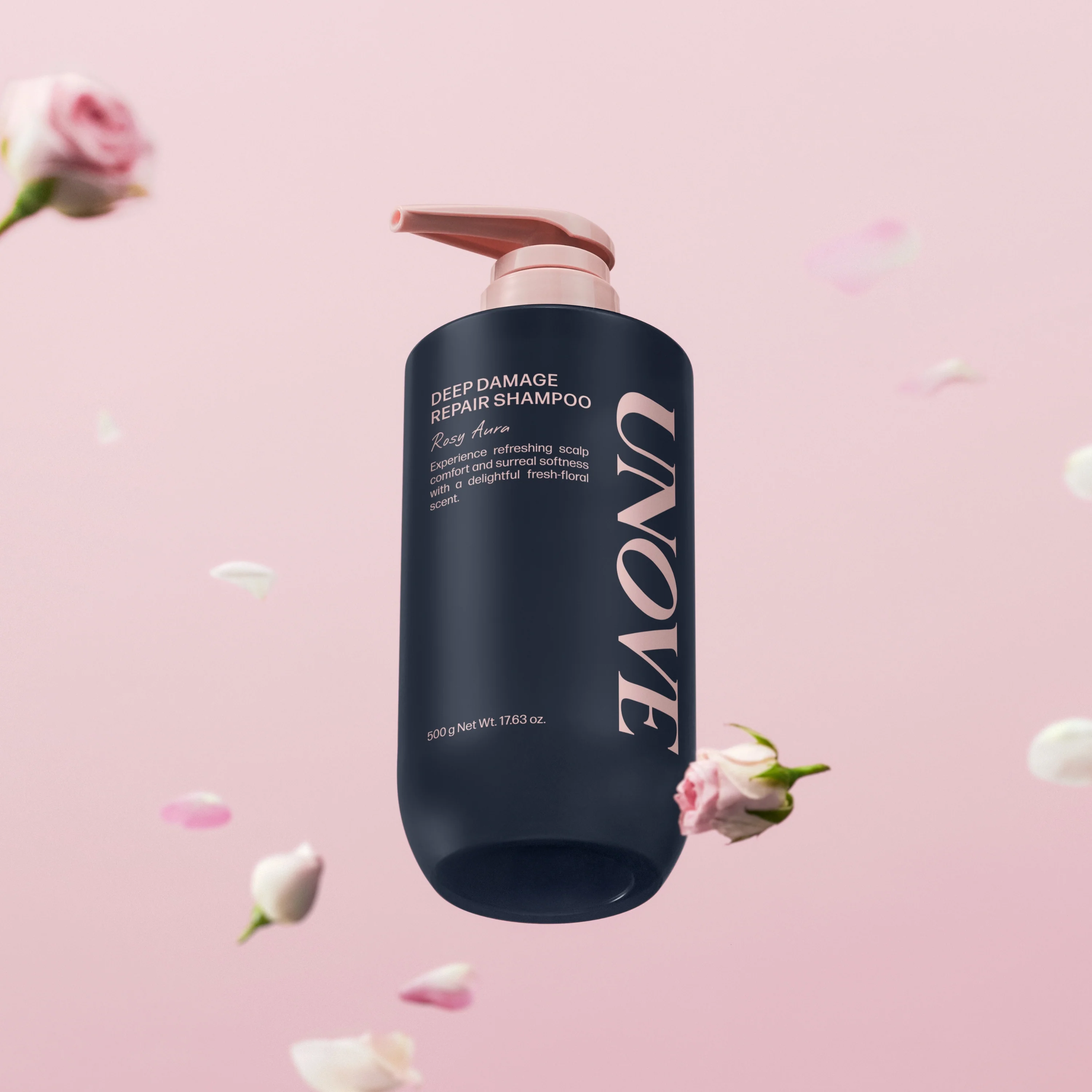 Deep Damage Repair Shampoo (Rosy Aura) 500ml - Image 2