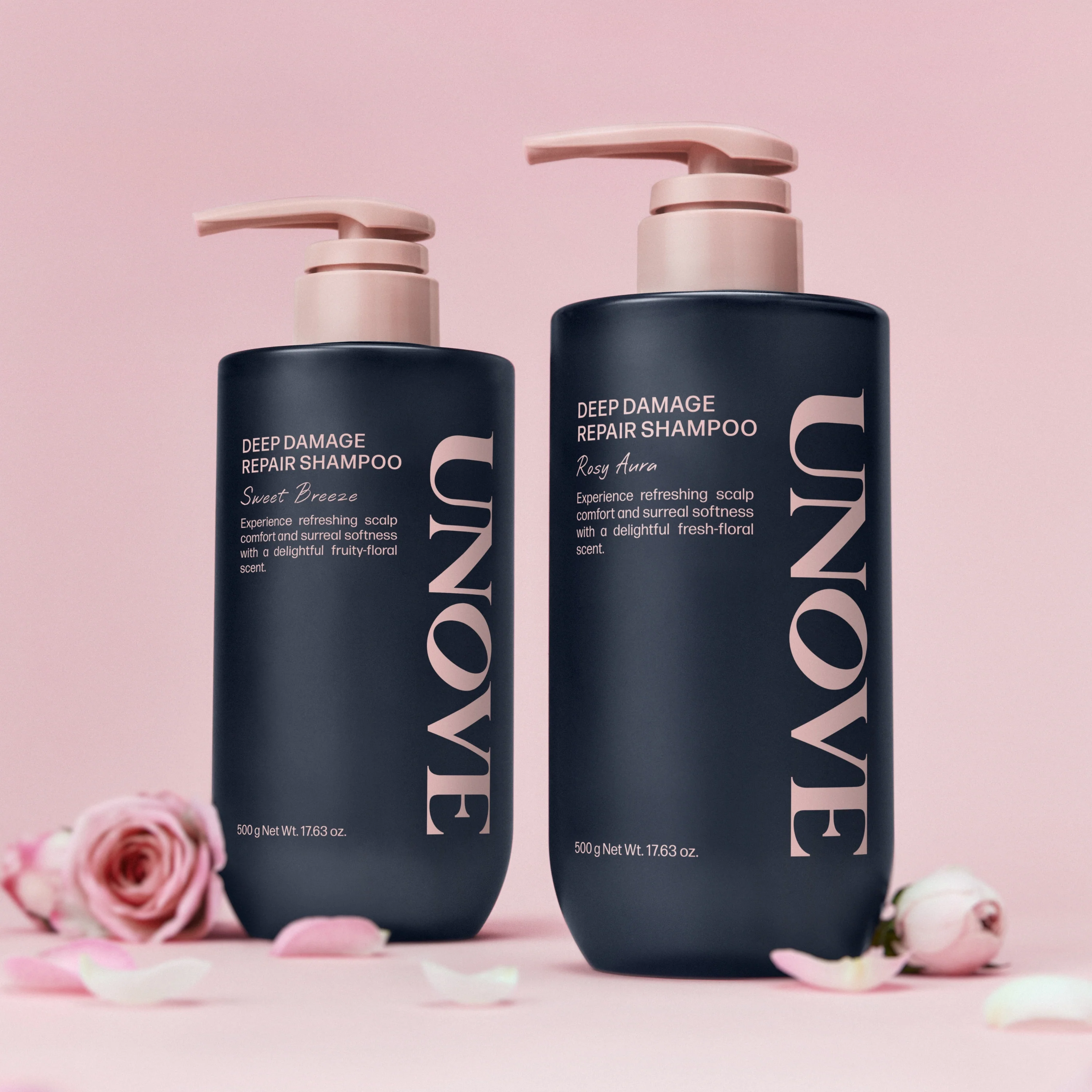 Deep Damage Repair Shampoo (Rosy Aura) 500ml - Image 3