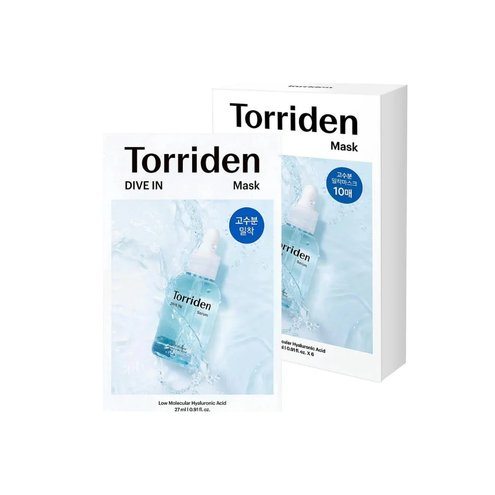 DIVE-IN Low molecule Hyaluronic acid Mask Box [10pcs]