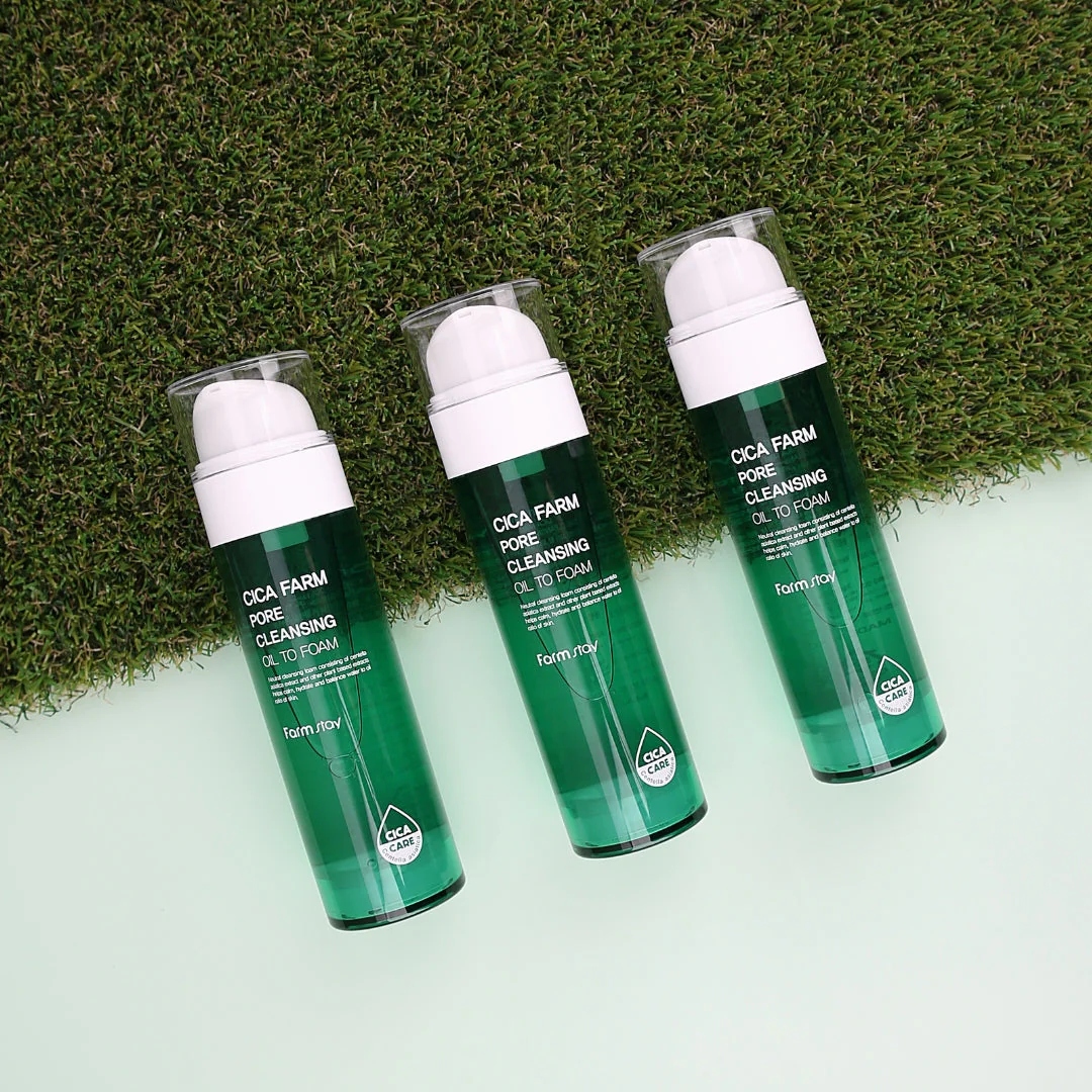 Farmstay Cica Farm Pore Cleansing Oil To Foam 115ml - Image 2