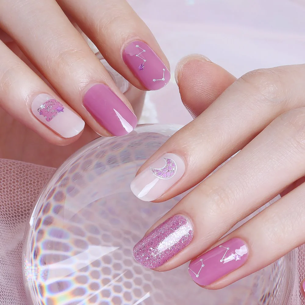 Gel Nail Strips - Blooming Space - Image 3