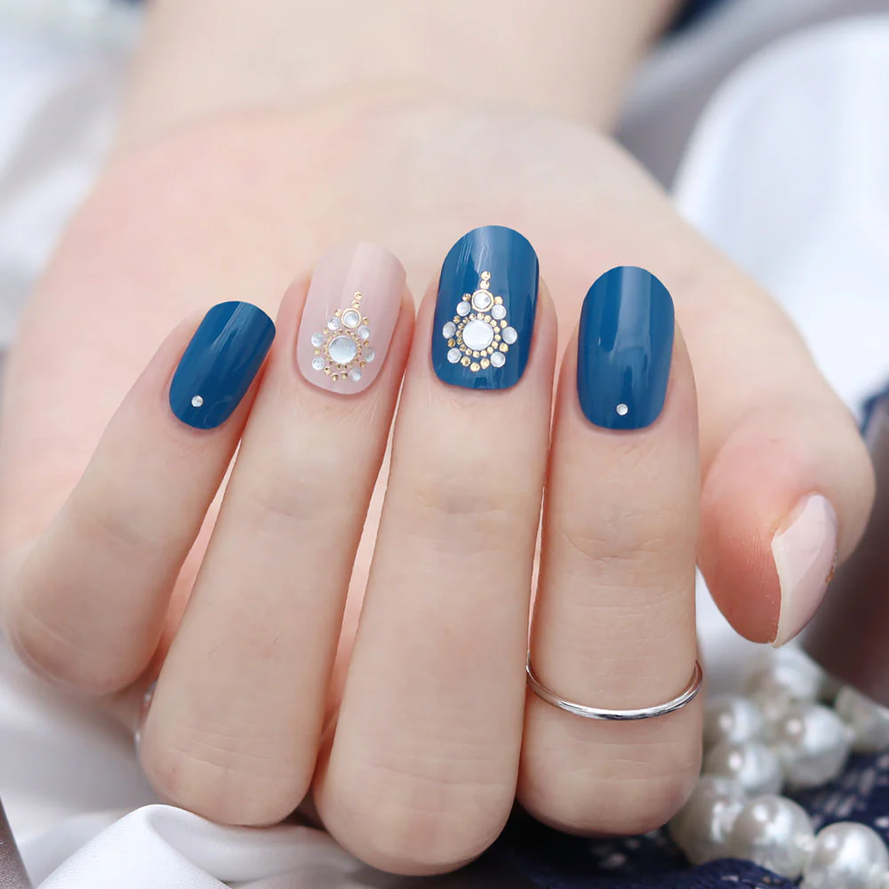 Gel Nail Strips - Blue Eye - Image 2