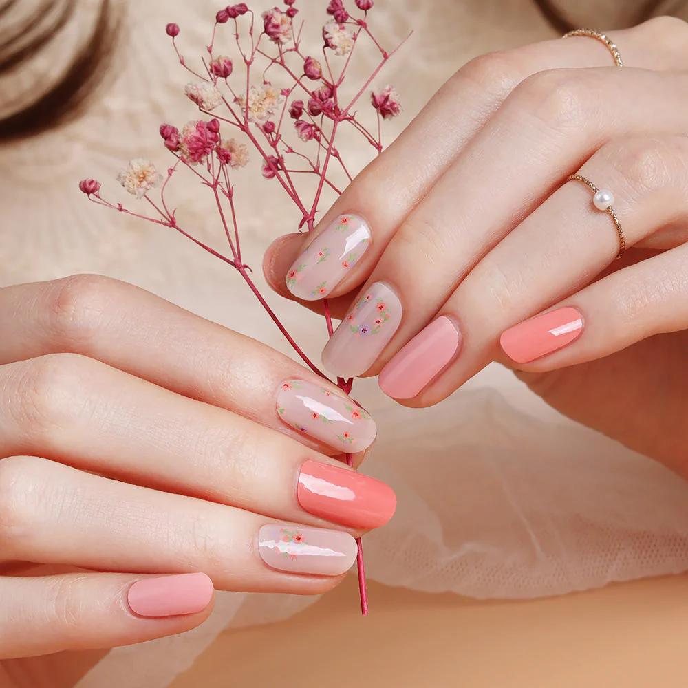 Gel Nail Strips - Floral Blusher - Image 2