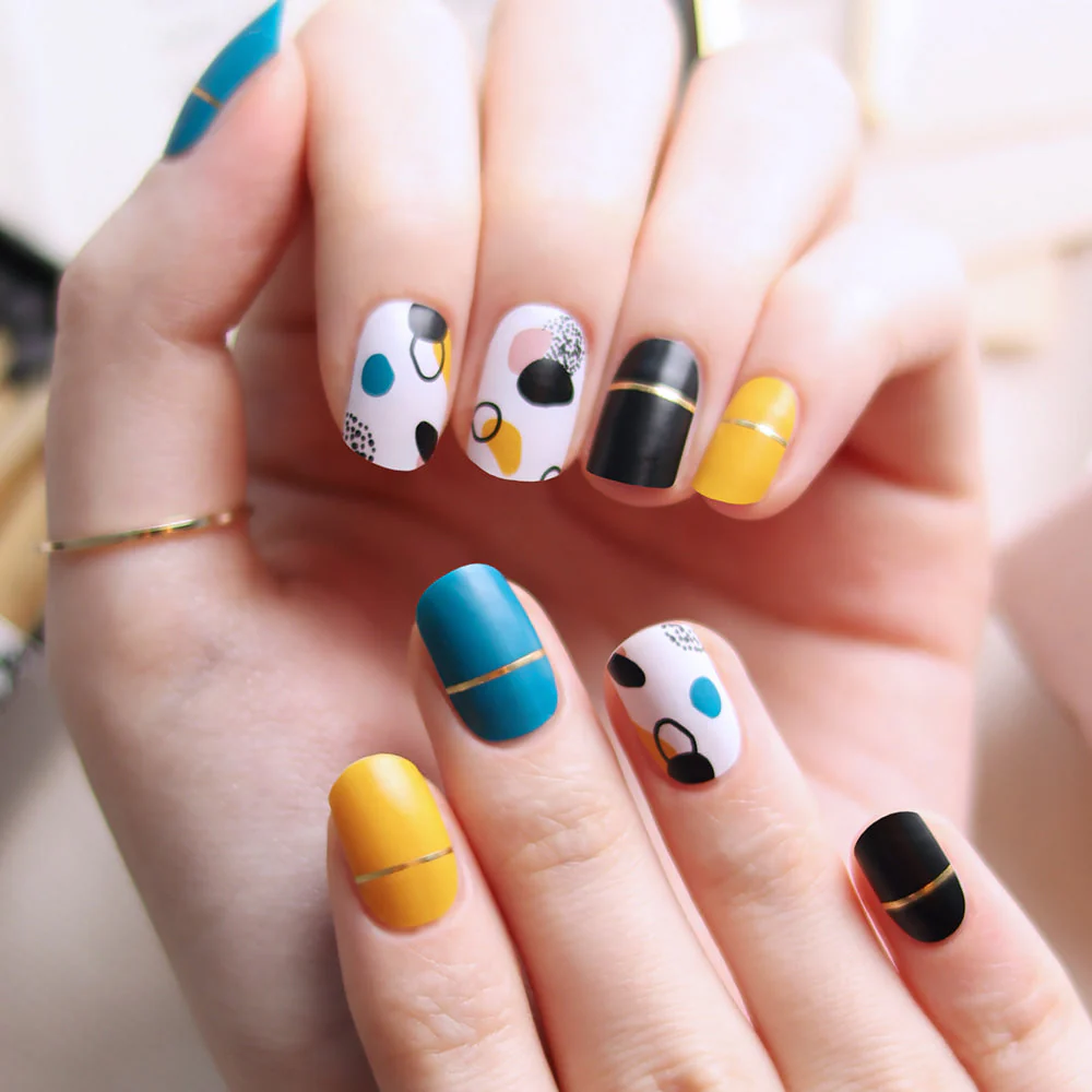 Gel Nail Strips - Hand Drawing Matte - Image 3