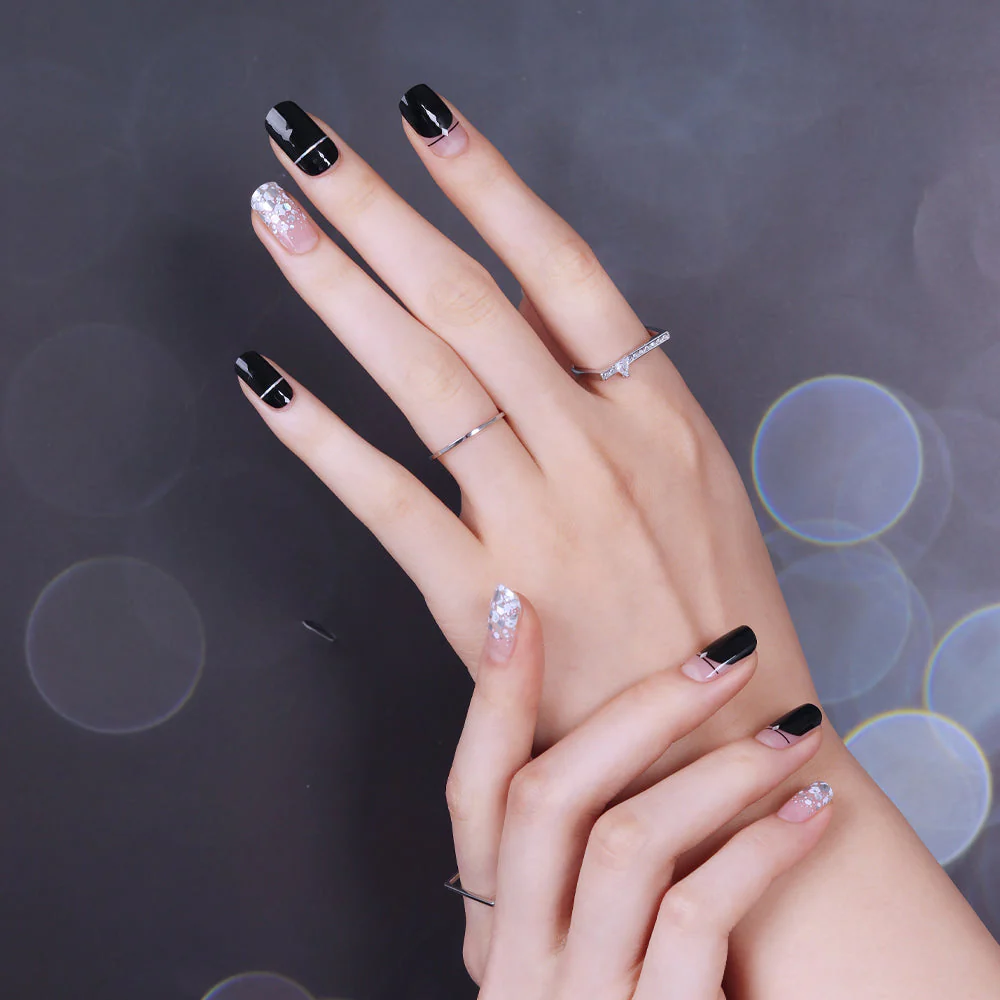 Gel Nail Strips - Line Sparkling - Image 2