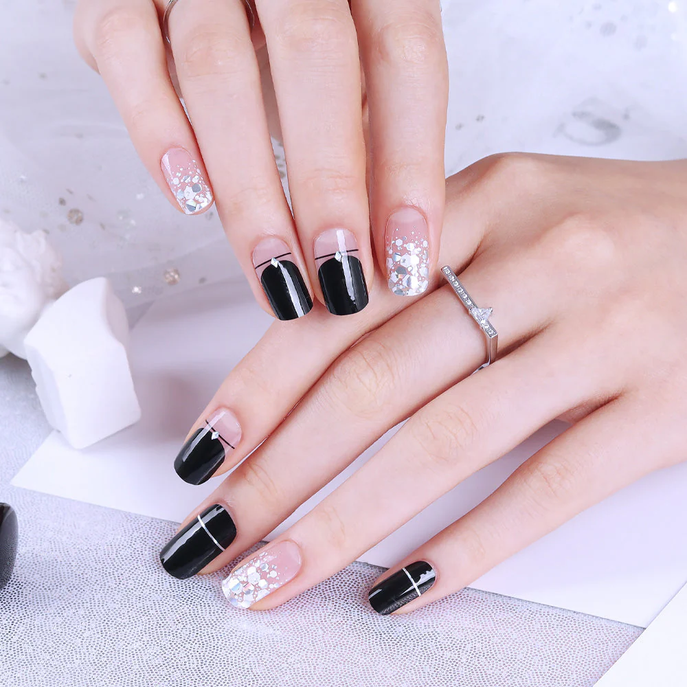 Gel Nail Strips - Line Sparkling - Image 3