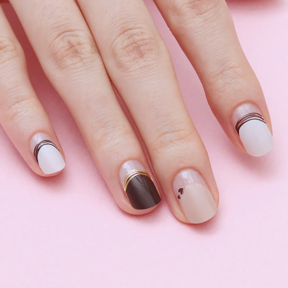 Gel Nail Strips - Sweet Filled Latte - Image 3