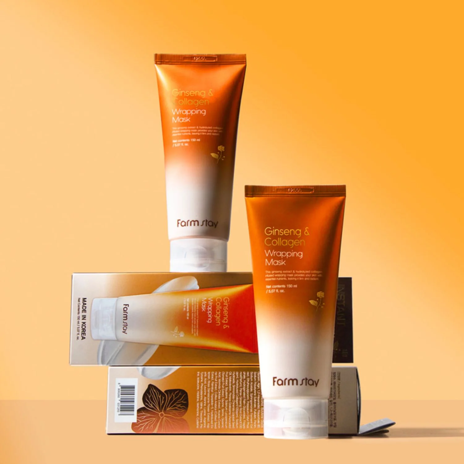 Ginseng & Collagen Wrapping Mask 150ml - Image 2