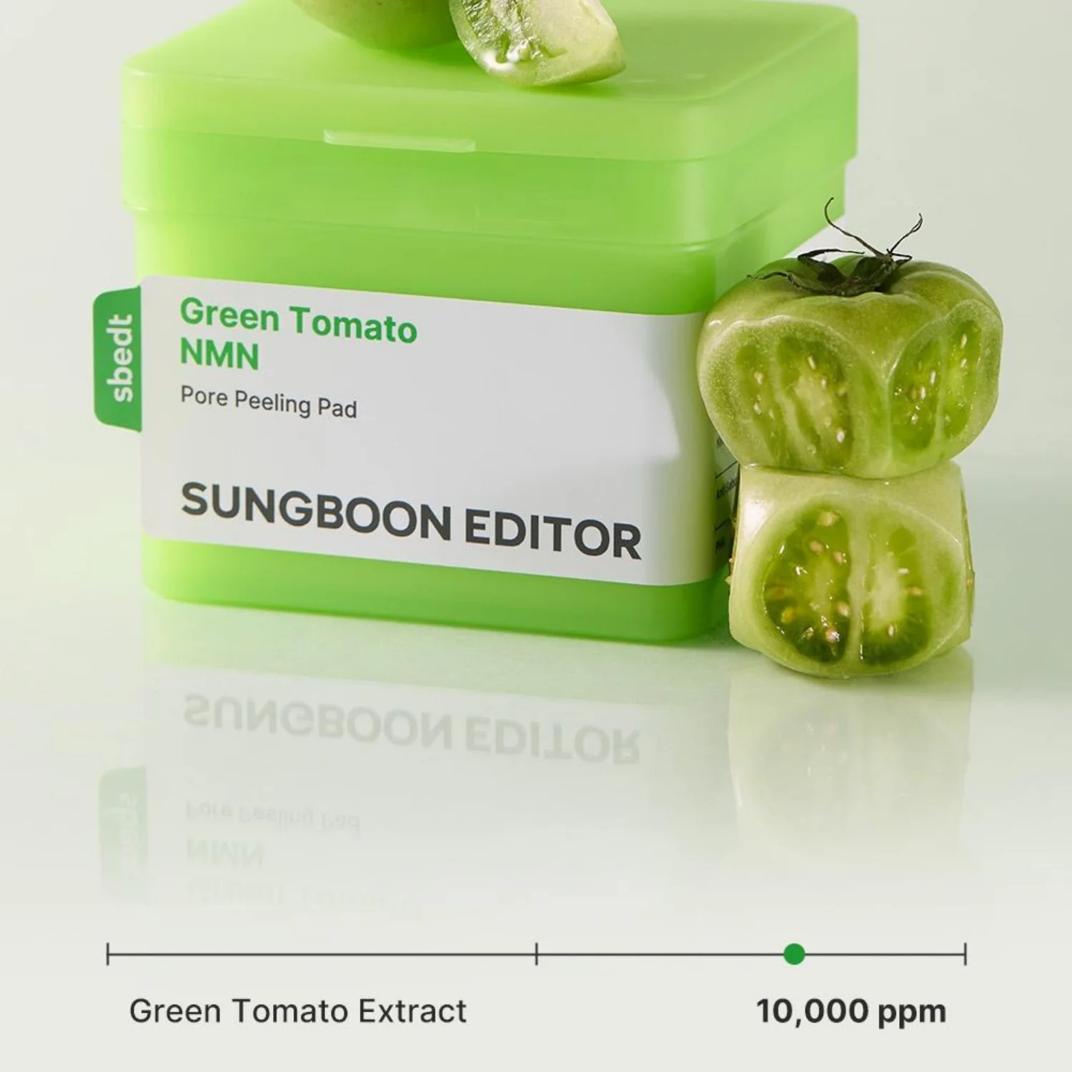 Green Tomato NMN Pore Peeling Pad 60 Pads - Image 3