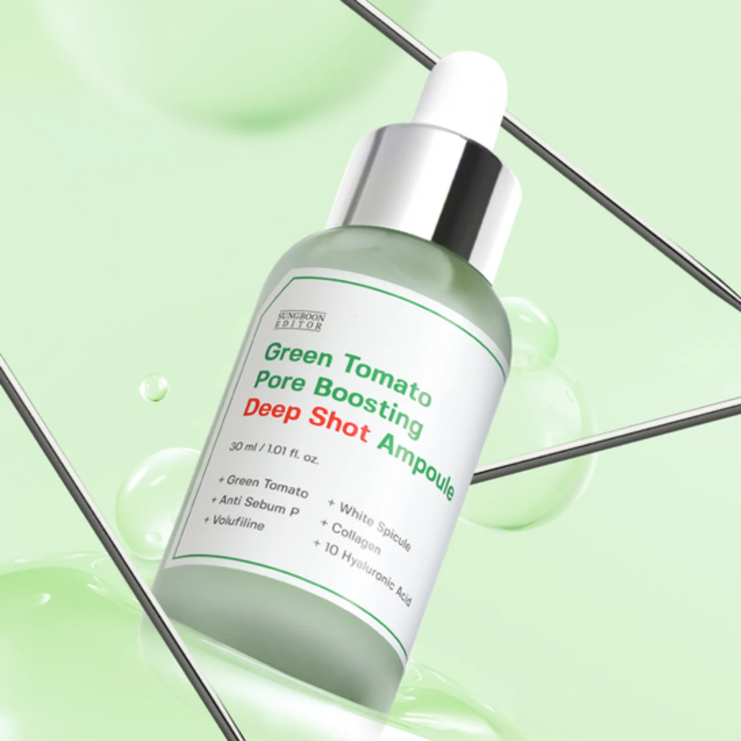Green Tomato Pore Boosting Deep Shot Ampoule 30ml - Image 2