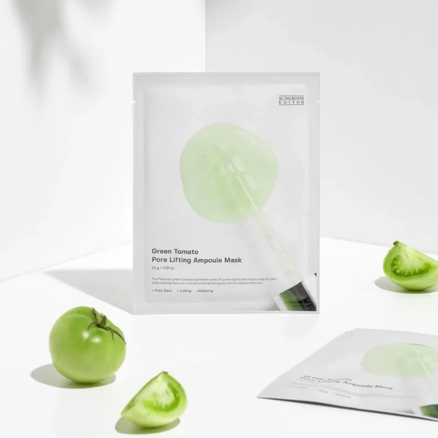 Green Tomato Pore Lifting Ampoule Mask 10pcs - Image 2