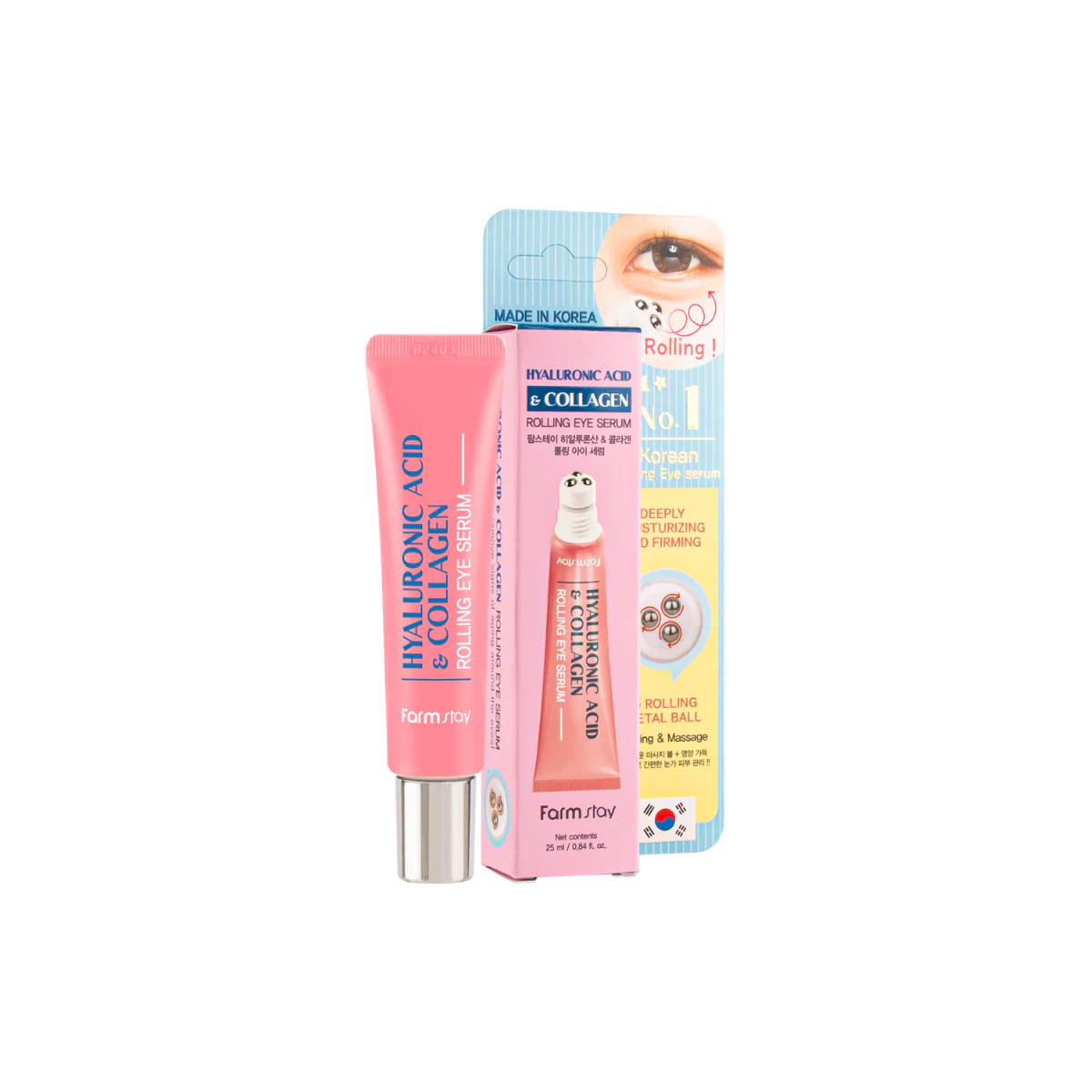 Hyaluronic Acid & Collagen Rolling Eye Serum 25ml - Image 5