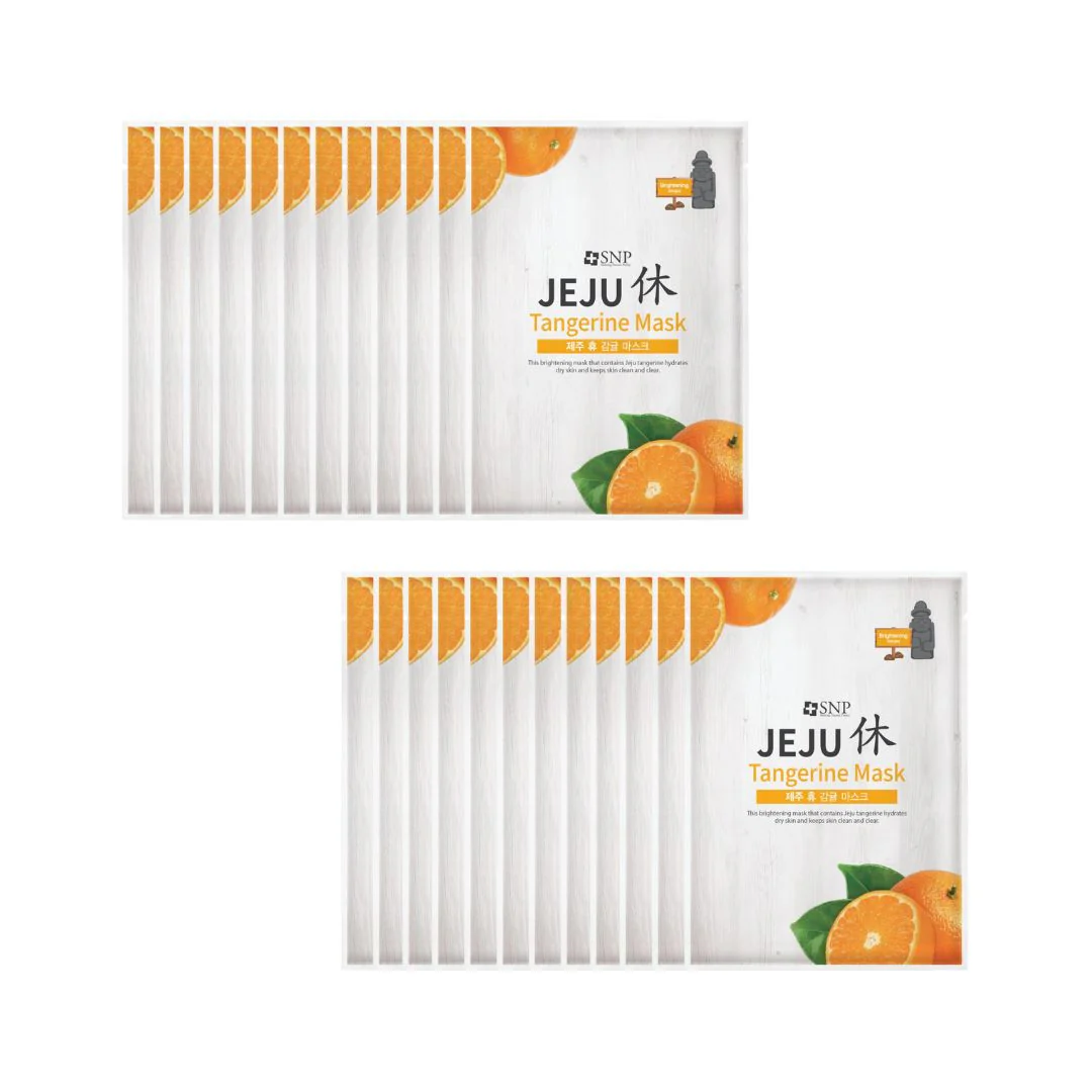 Jeju Rest Tangerine Mask 20pcs