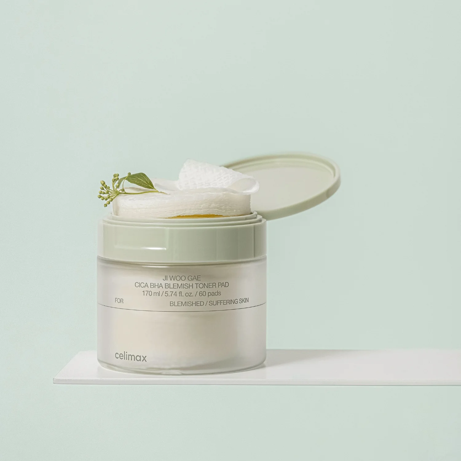 Ji Woo Gae Cica Bha Blemish Toner Pad 60pads - Image 4