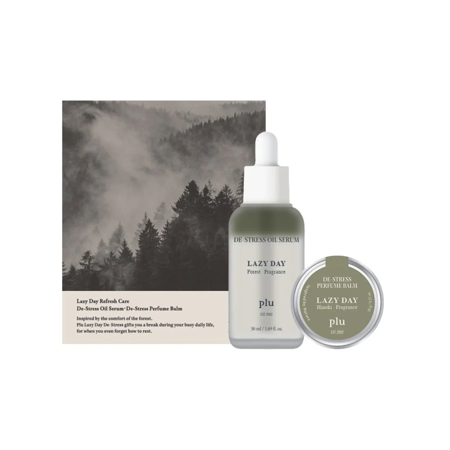 Lazy Day De-Stress Care Aroma Perfume Set 50ml + 10g