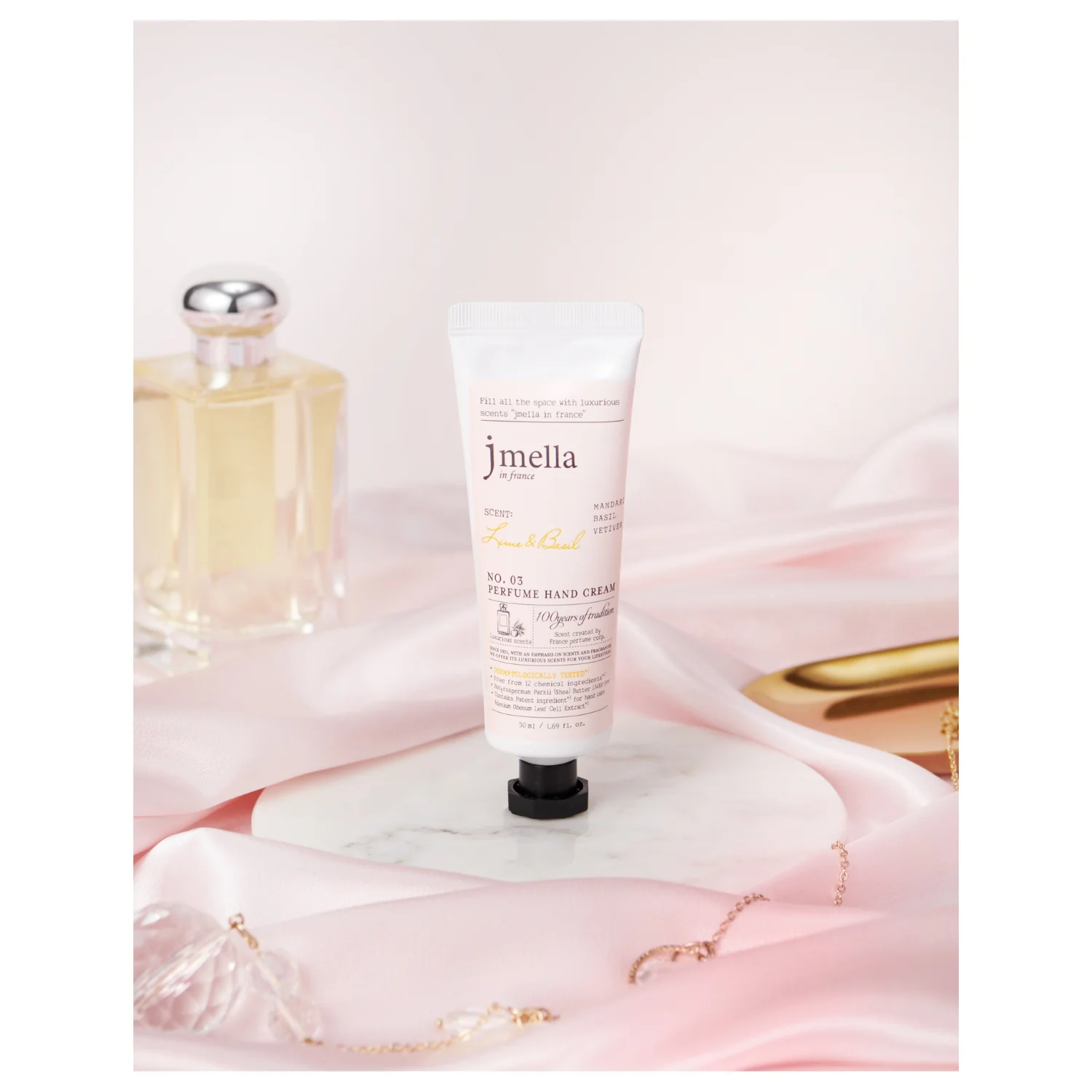 Lime & Basil Perfume Hand Cream [50ml] - Image 3
