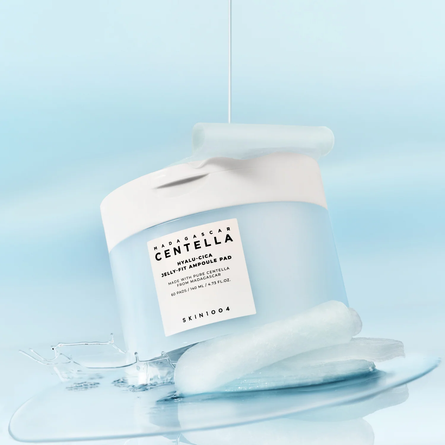 Madagascar Centella Hyalu-Cica Jelly-Fit Ampoule Pad 60pads - Image 3