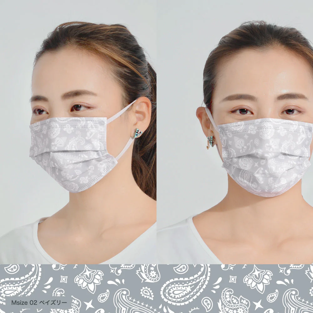 Mascode Mask Lady's & Kid's Medium Paisley 7pcs - Image 3