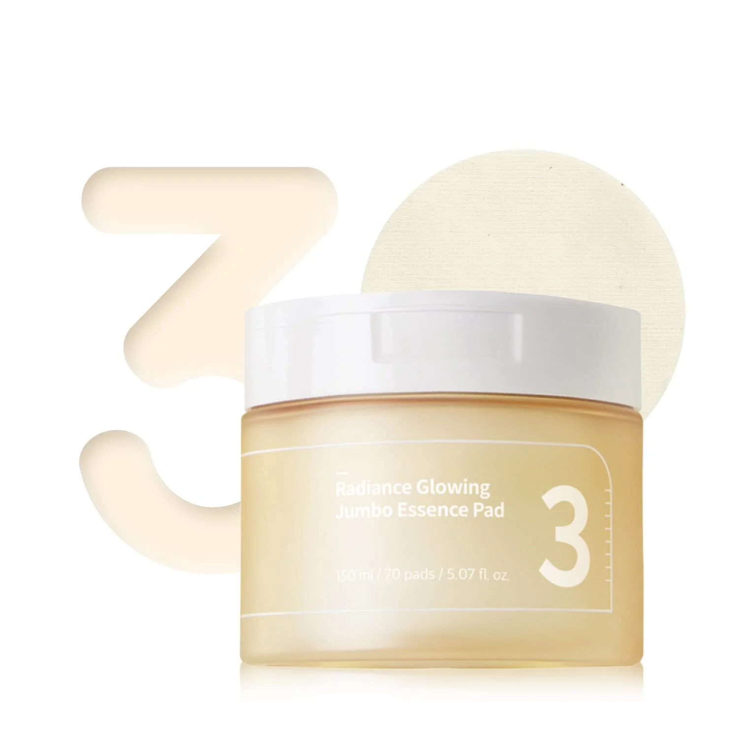 No.3 Radiance Glowing Jumbo Essence Pad 70pcs - Image 2