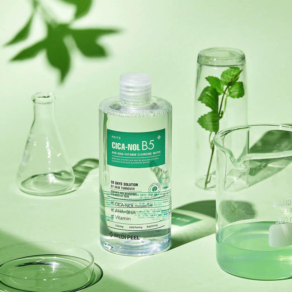 Phyto Cica-Nol B5 Aha Bha Vitamin Calming Micellar Cleansing Water 500ml - Image 3