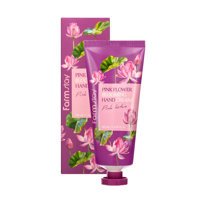 Pink Flower Blooming Hand Cream Pink Lotus 100ml - Image 2
