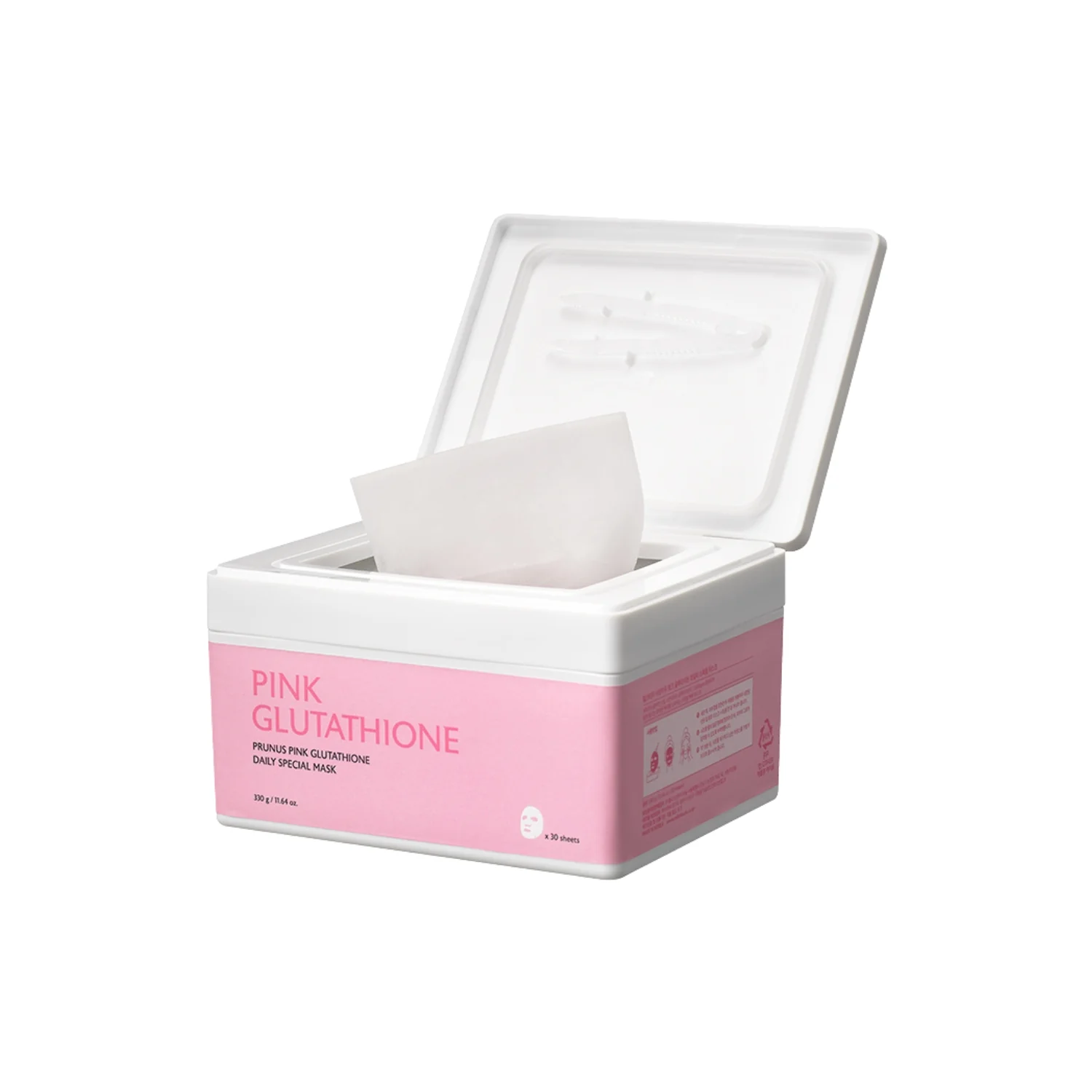 Prunus Pink Glutathione Daily Brightening Mask [30 Pads]