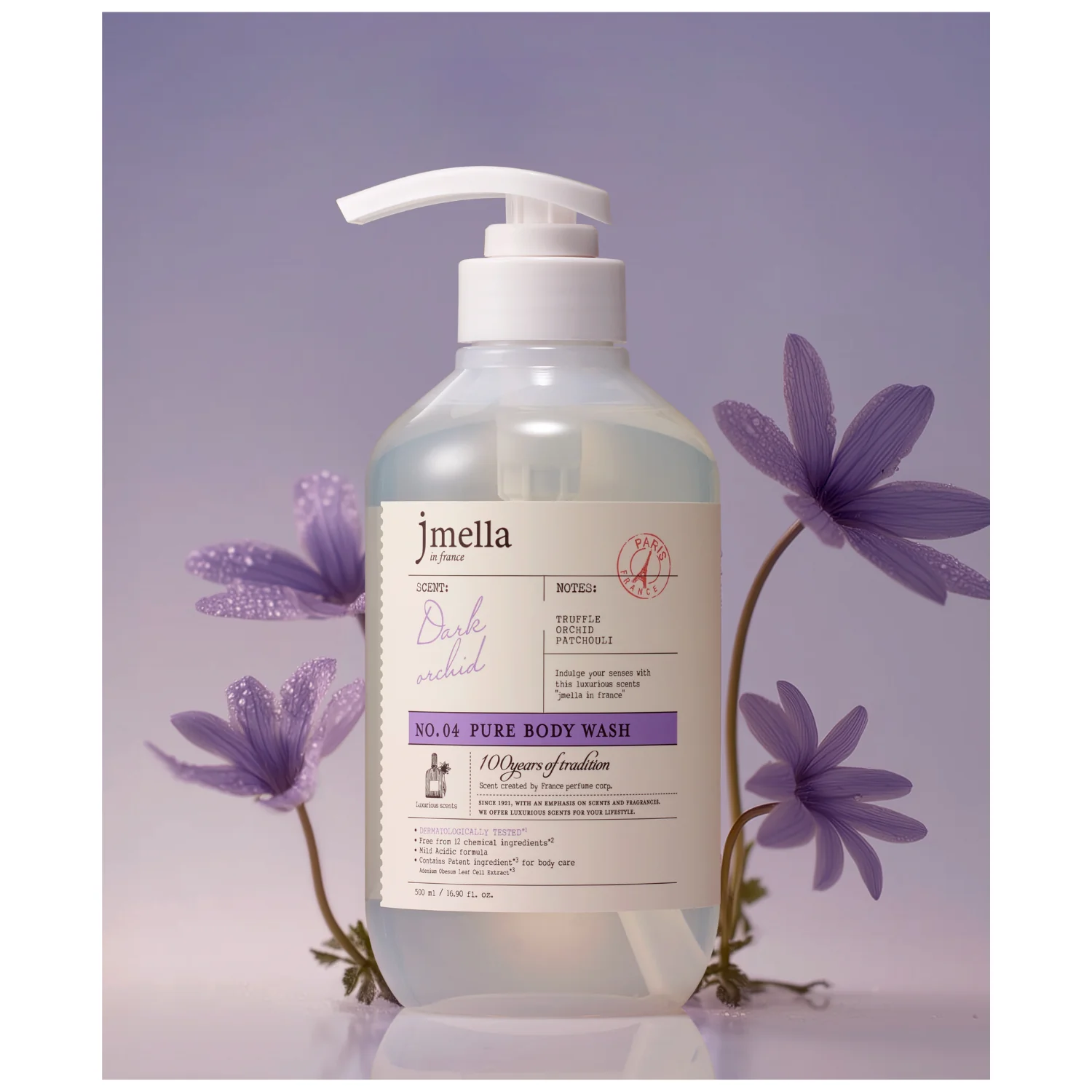 Pure Dark Orchid Body Wash [500ml] - Image 3