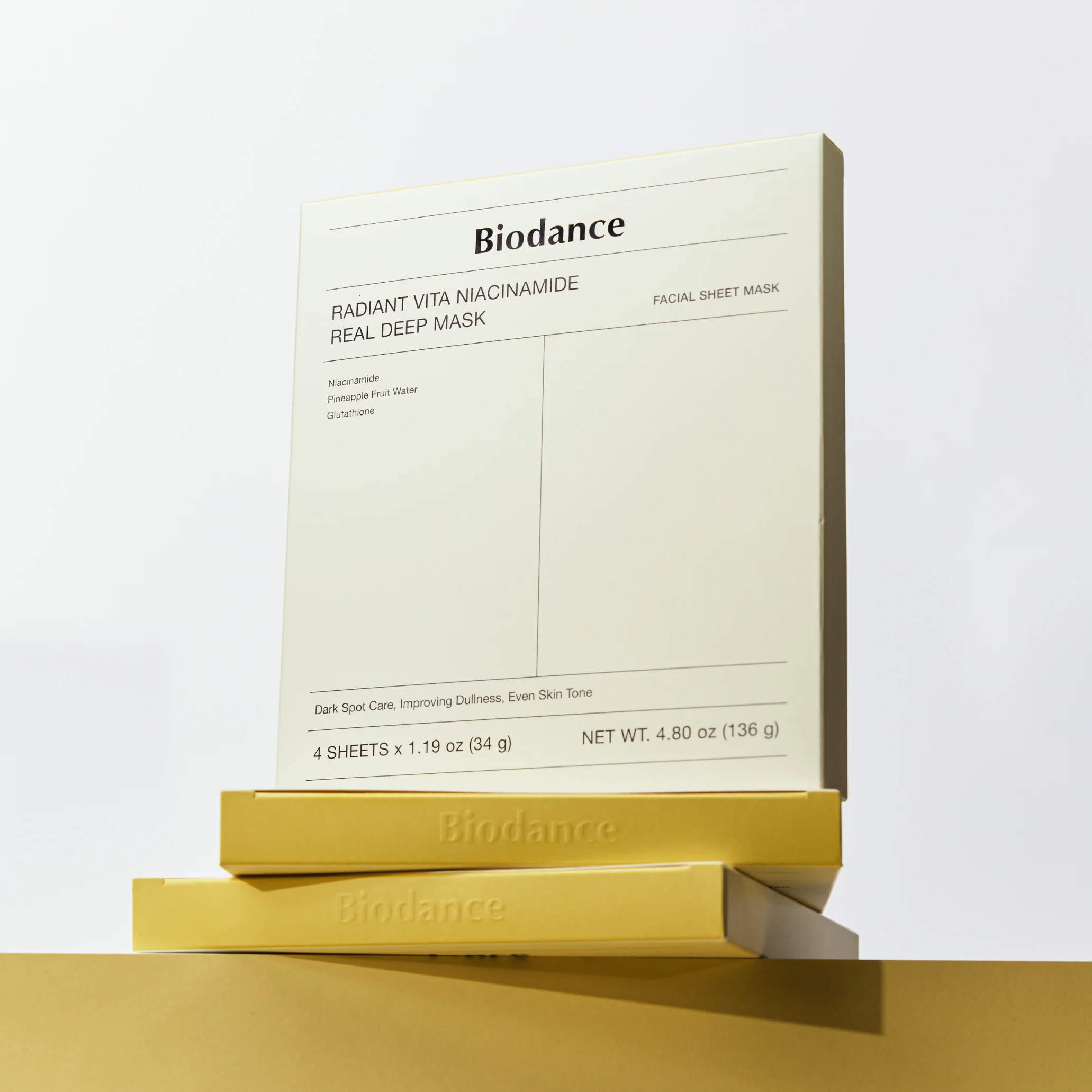 Radiant Vita Niacinamide Real Deep Mask Box [4pcs] - Image 2