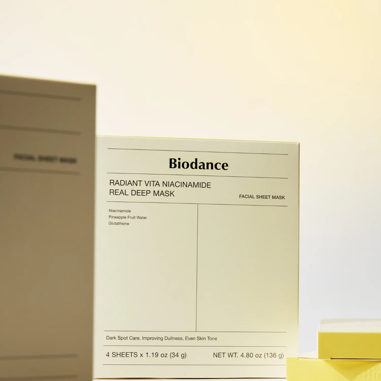 Radiant Vita Niacinamide Real Deep Mask Box [4pcs] - Image 3