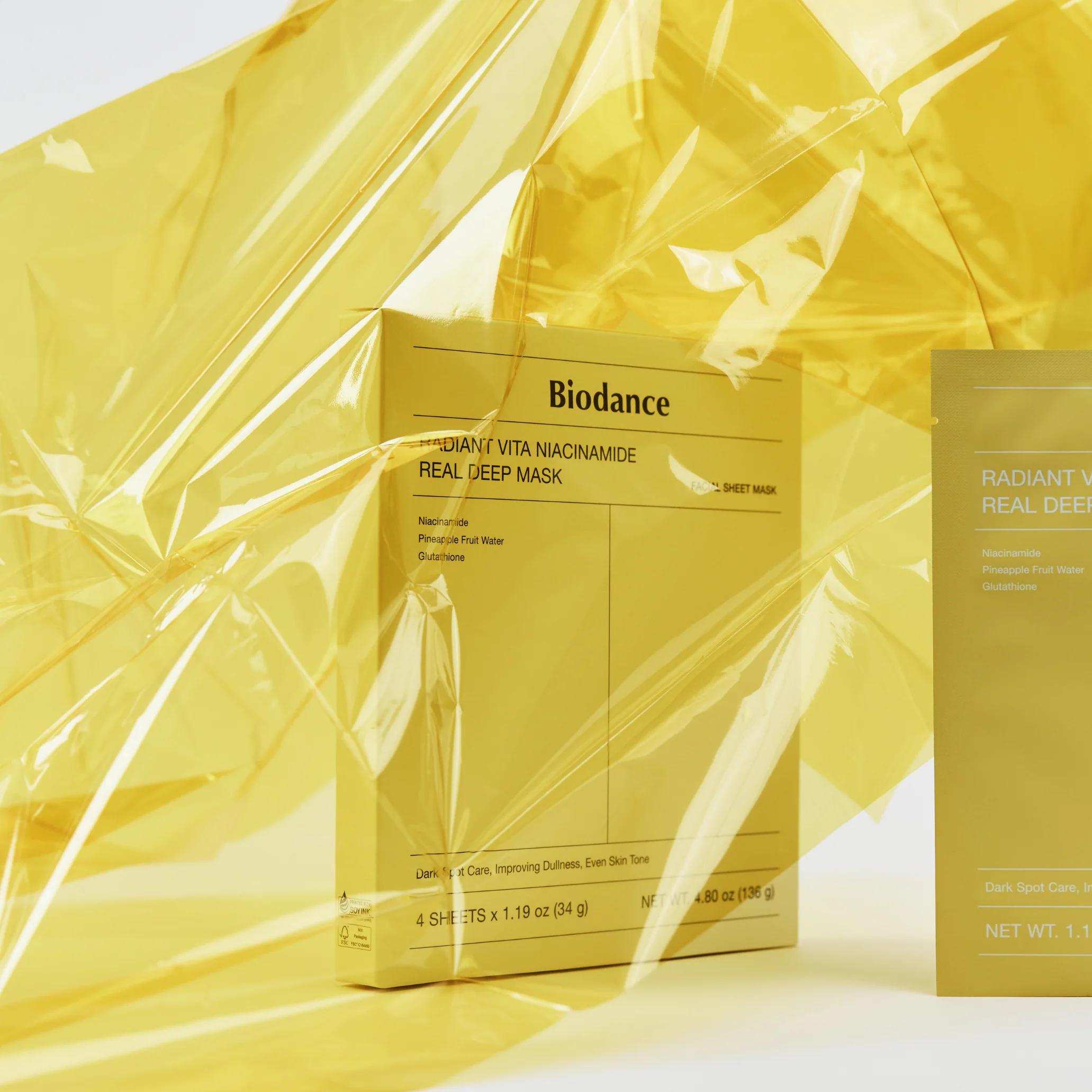 Radiant Vita Niacinamide Real Deep Mask Box [4pcs] - Image 4