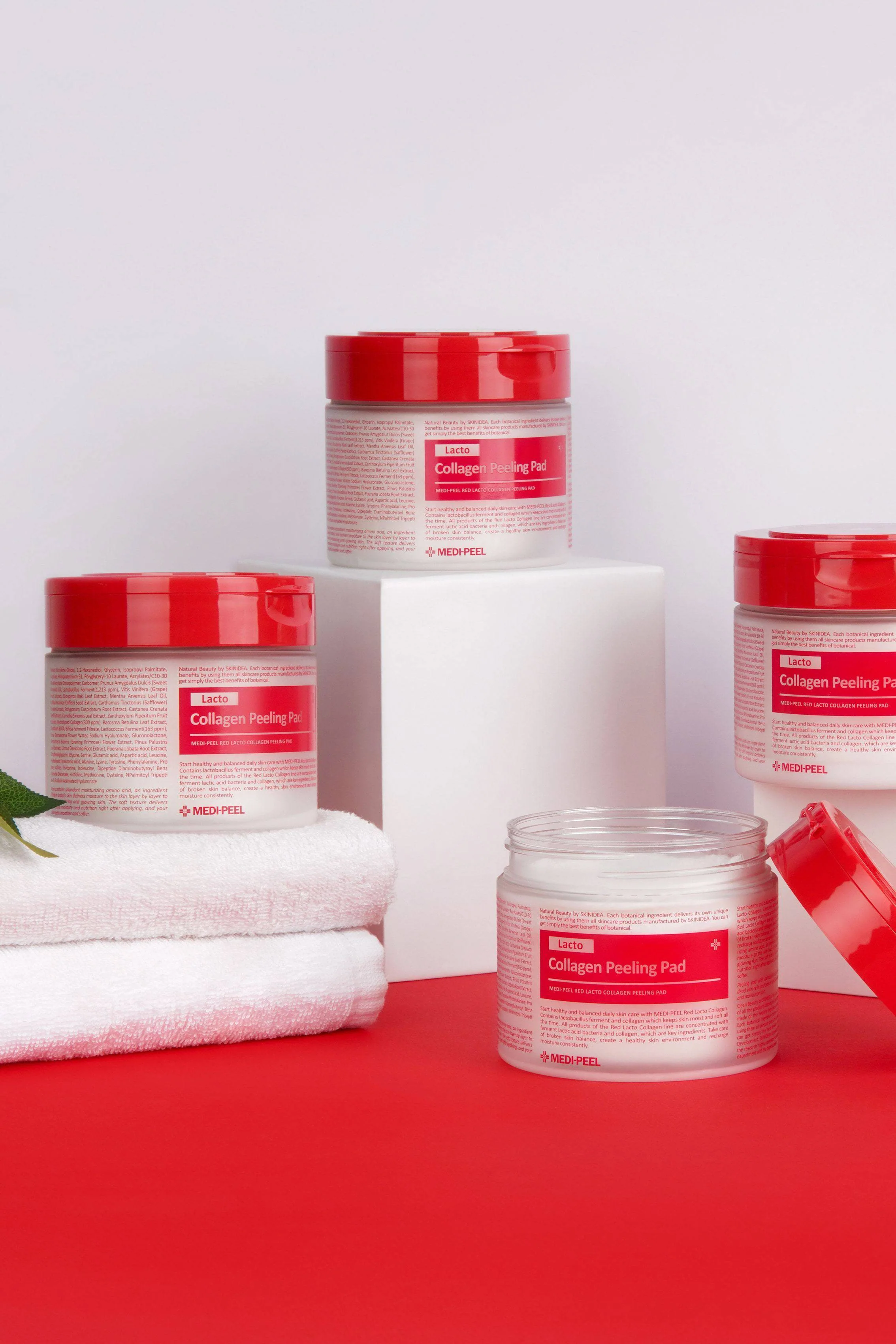 Red Lacto Collagen Peeling Pad 70pcs - Image 5