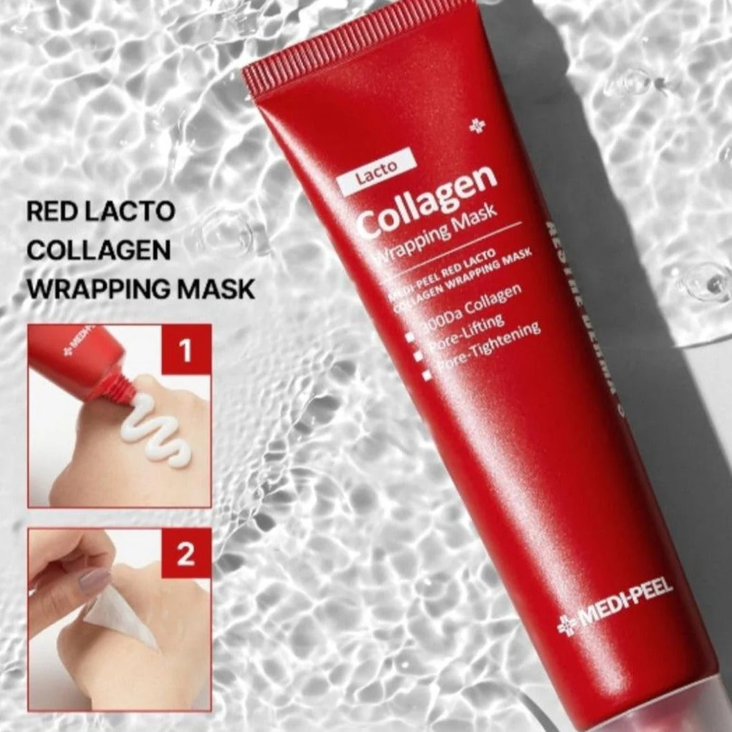 Red Lacto Collagen Wrapping Mask - 70ml - Image 4