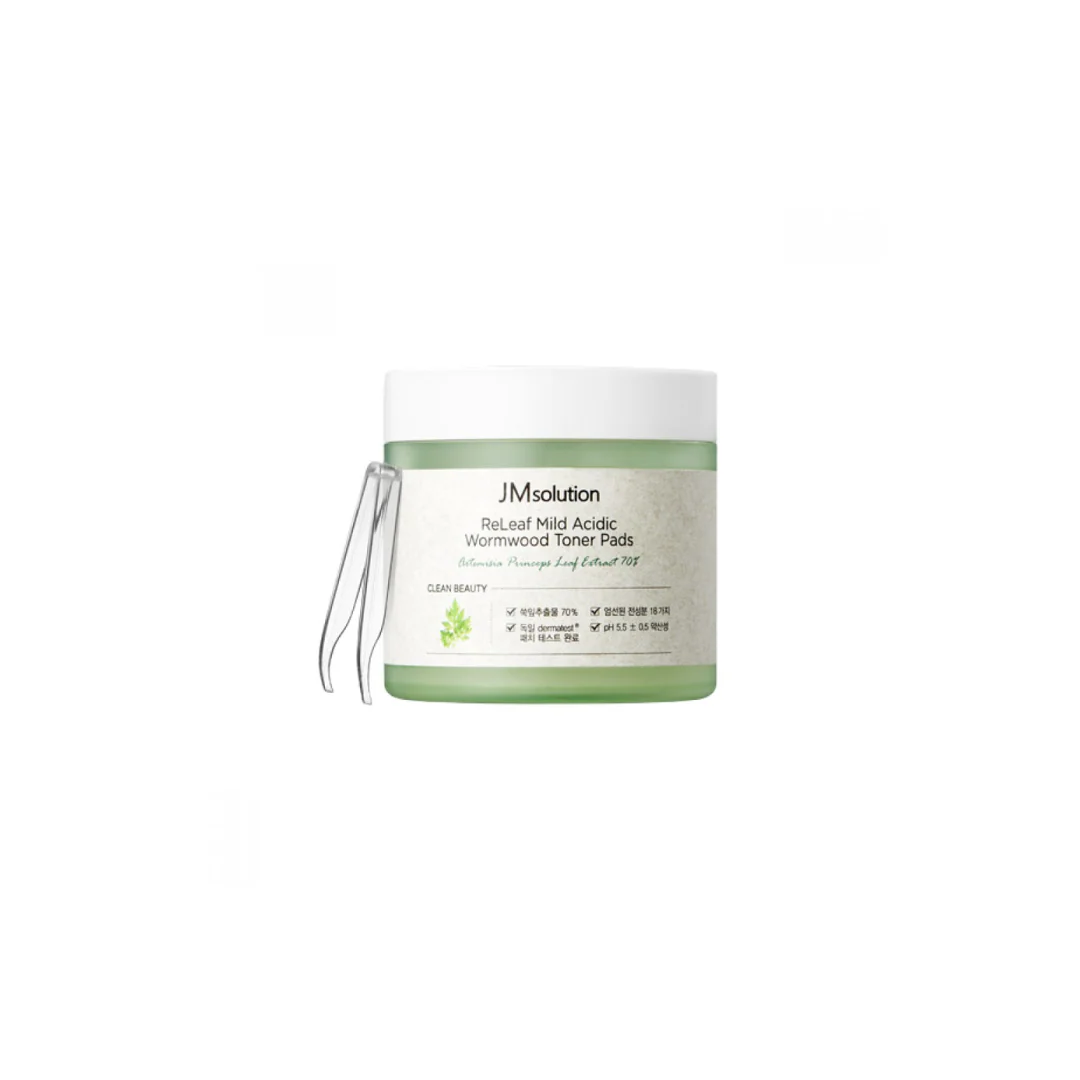 ReLeaf Mild Acidic Wormwood Toner Pads [70 Pads]