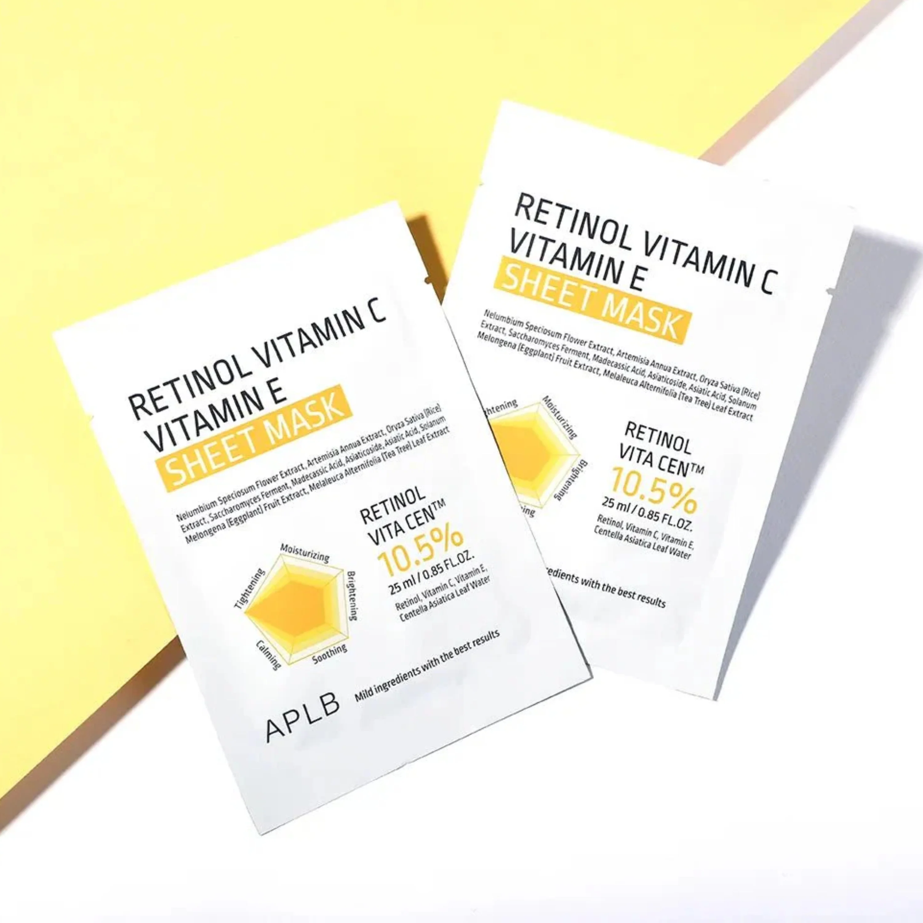 Retinol Vitamin C Vitamin E Sheet Mask 1pc - Image 2
