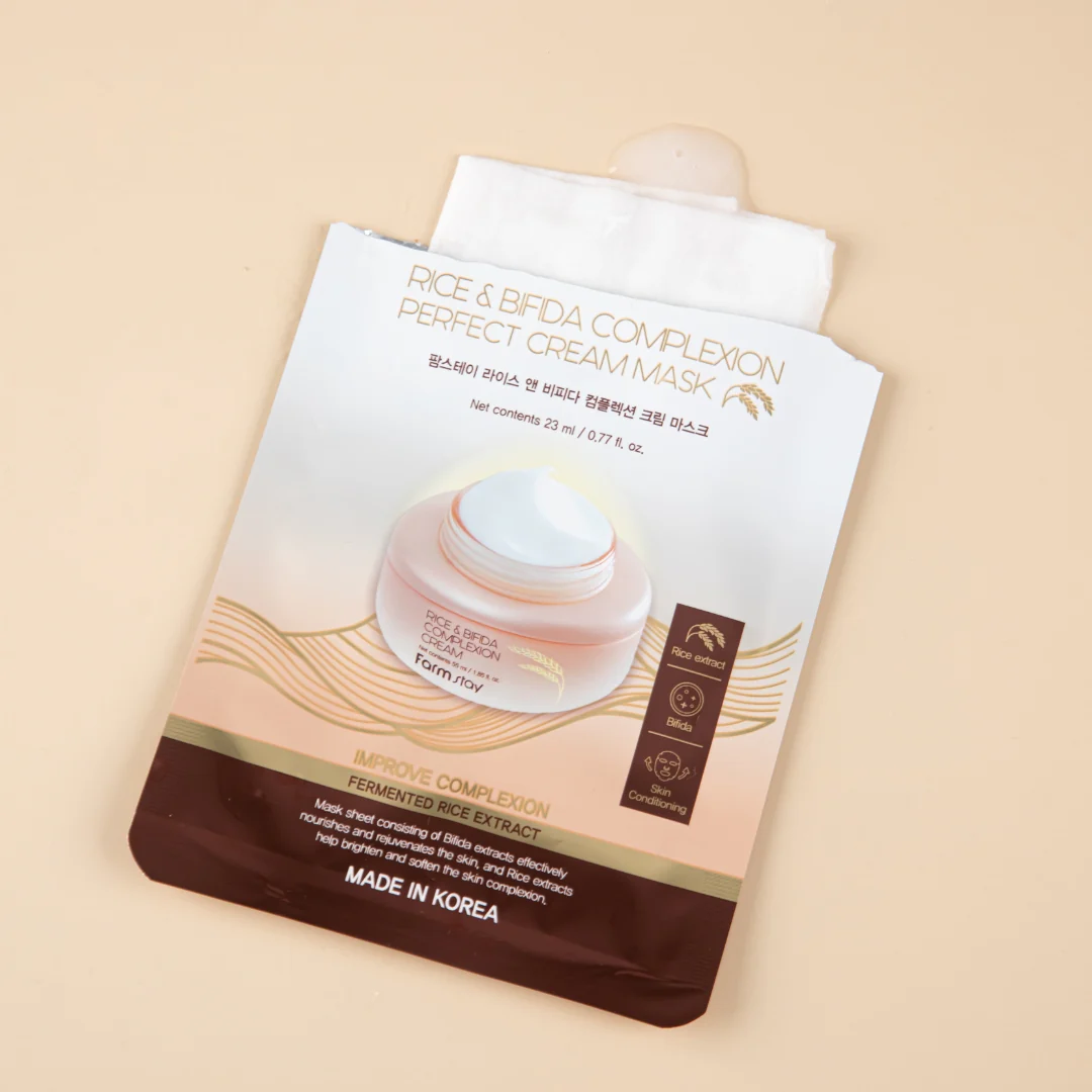 Rice & Bifida Cream Mask Box [10pcs] - Image 6
