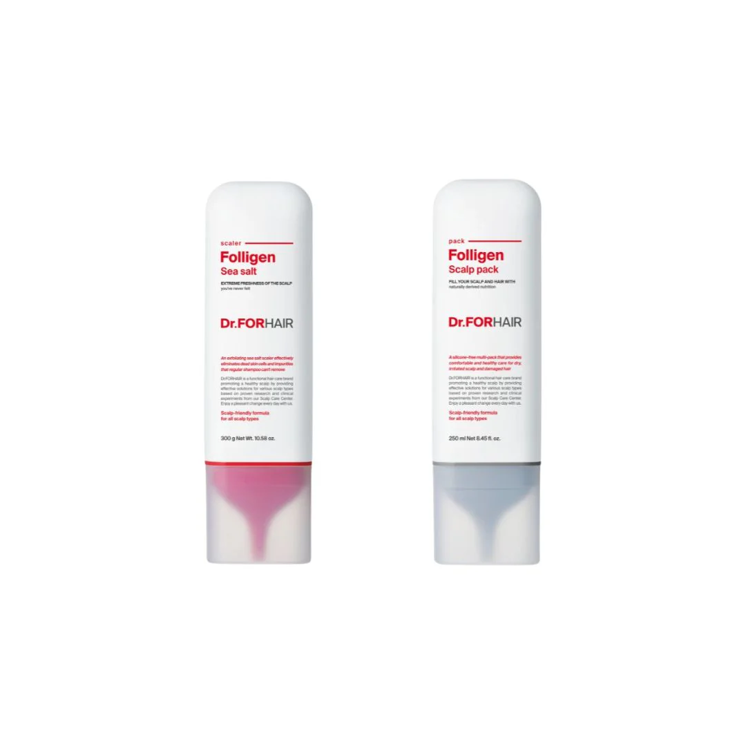 Sea Salt Scaler 300ml + Folligen Scalp Pack 250ml (Bundle)