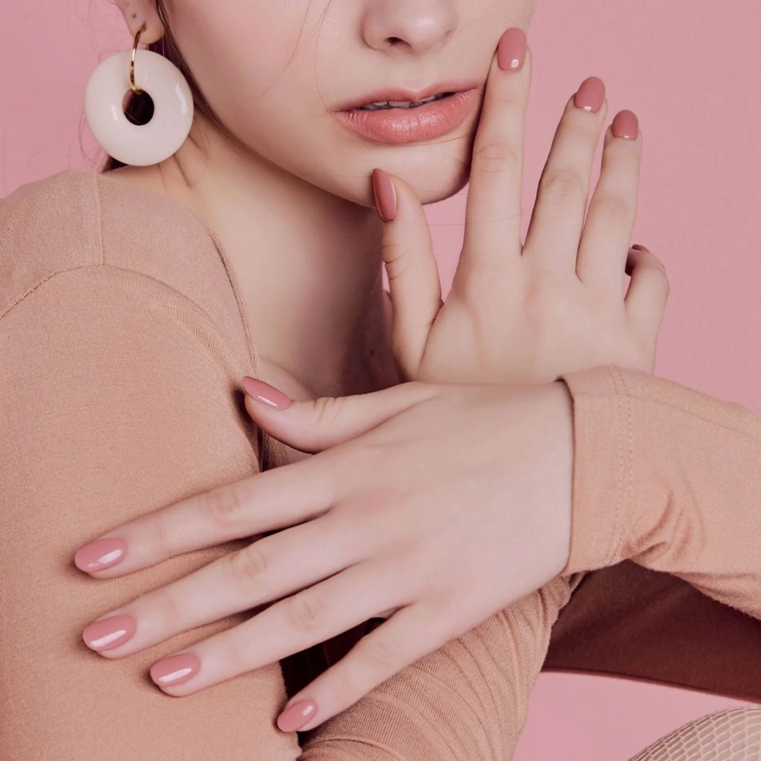 Semi-Cured Gel Nail - N Ash Pink - Image 3