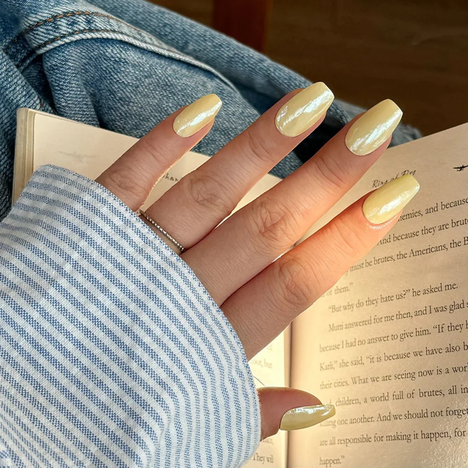 Semi-Cured Gel Nail - N Butter Chrome - Image 10