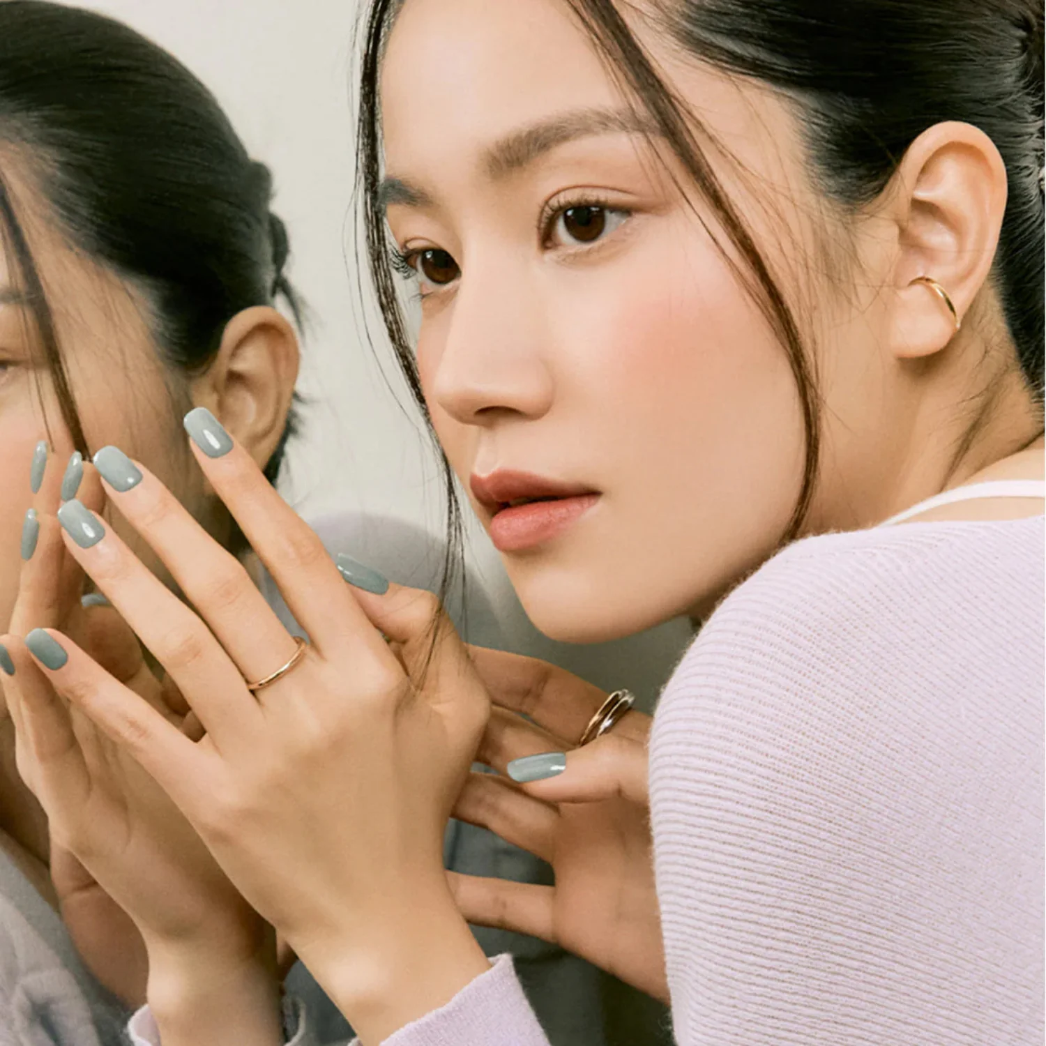 Semi-Cured Gel Nail - N Cream Fog - Image 2