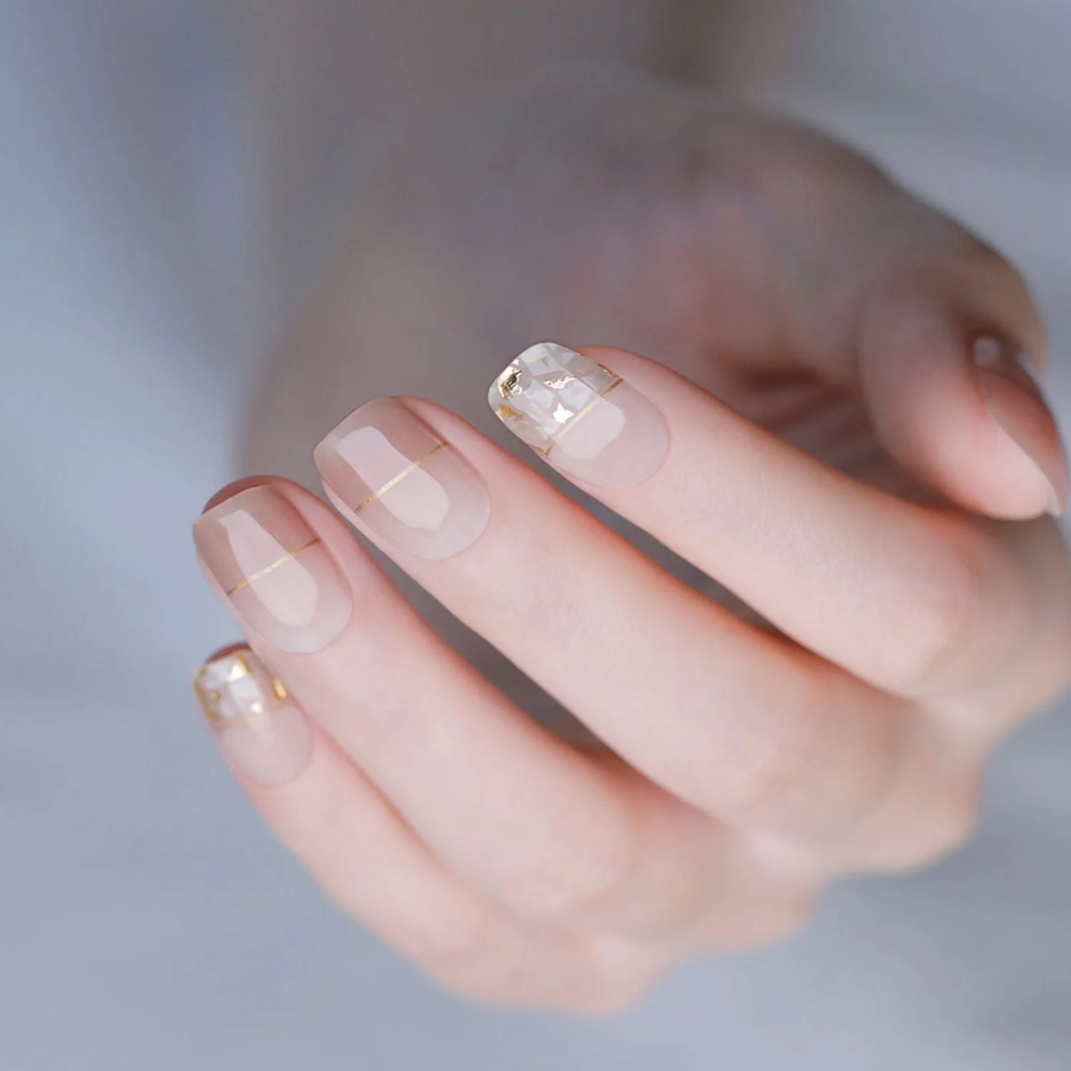 Semi-Cured Gel Nail - N Cream Shell - Image 2